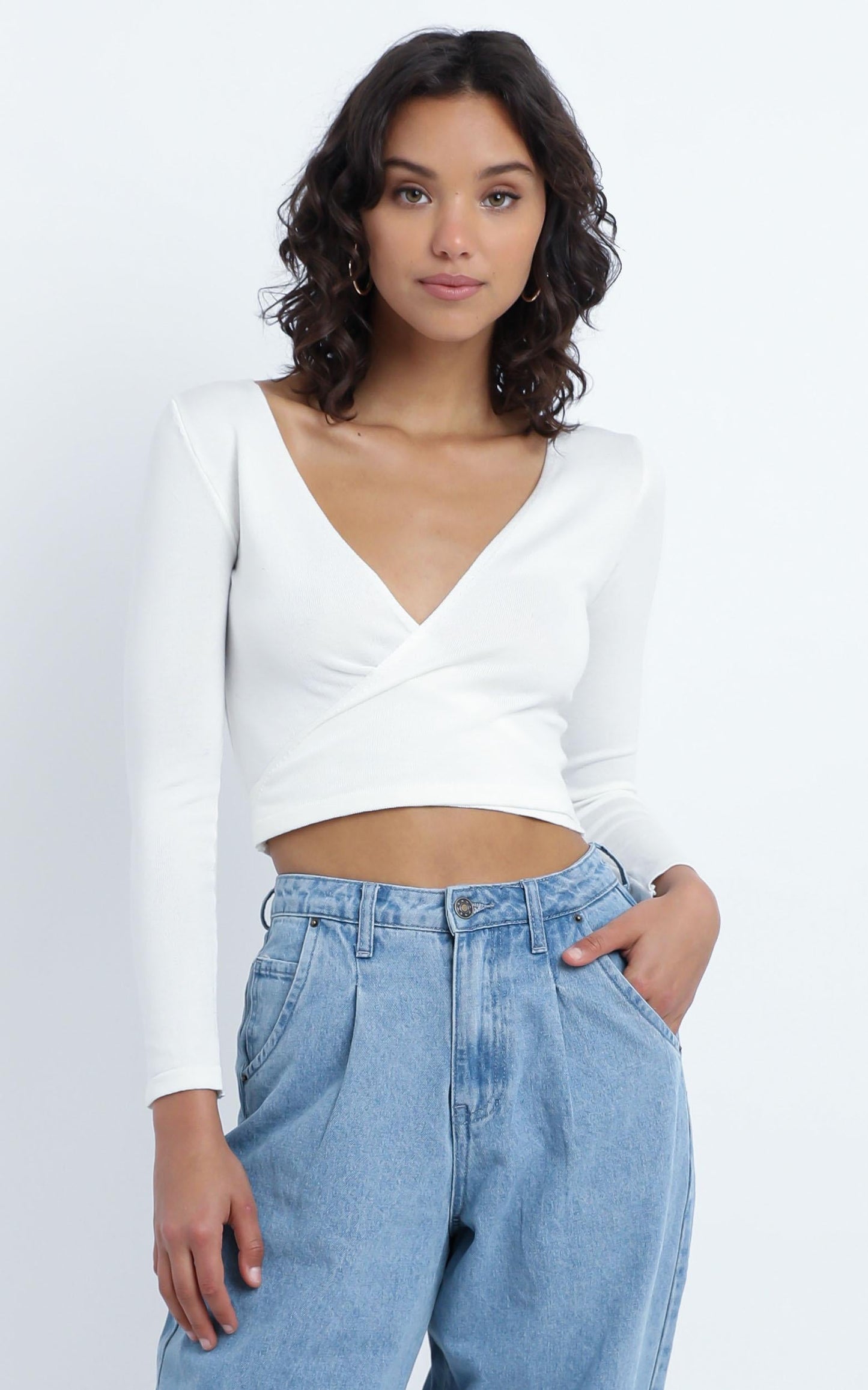 Vaughn Knit Top in White