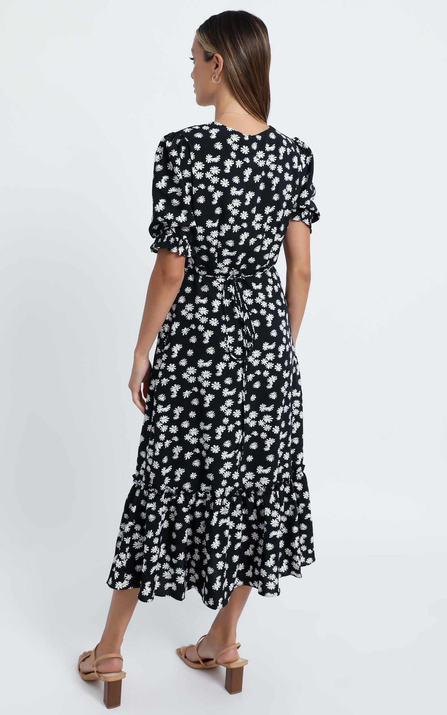 Washington Dress in Black Floral