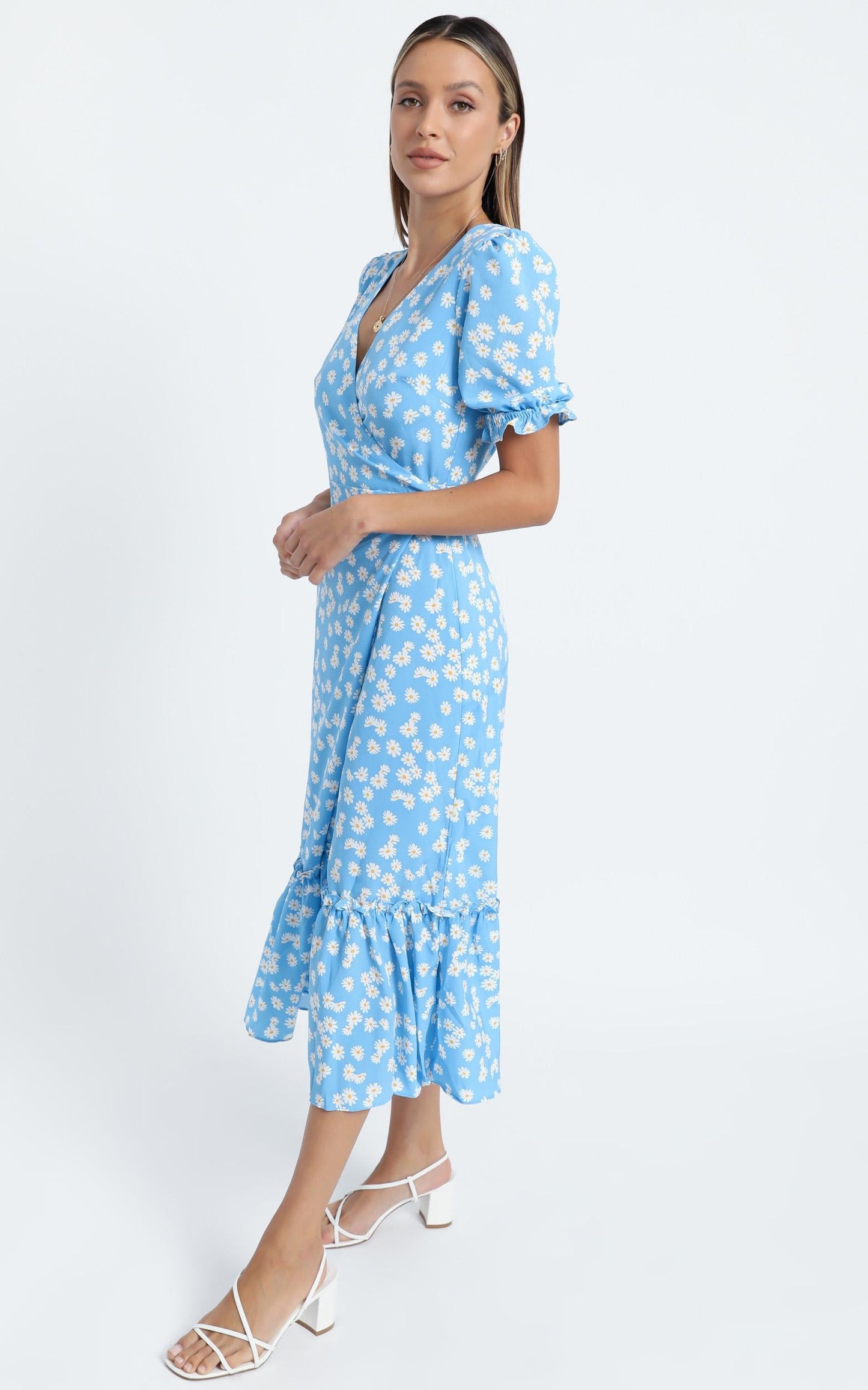 Washington Dress in Blue Floral