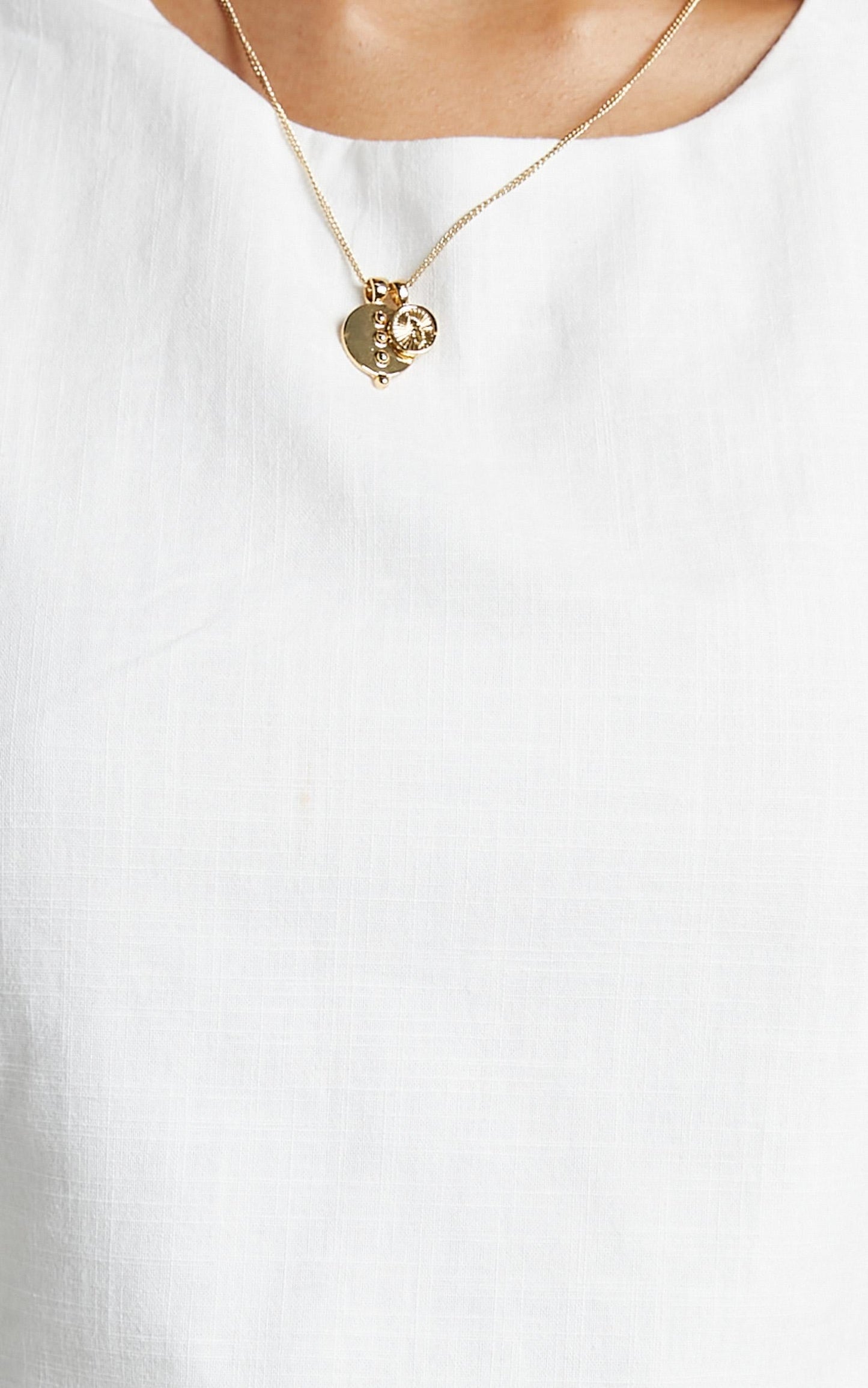 Loxley Top - Tie Up Top in White