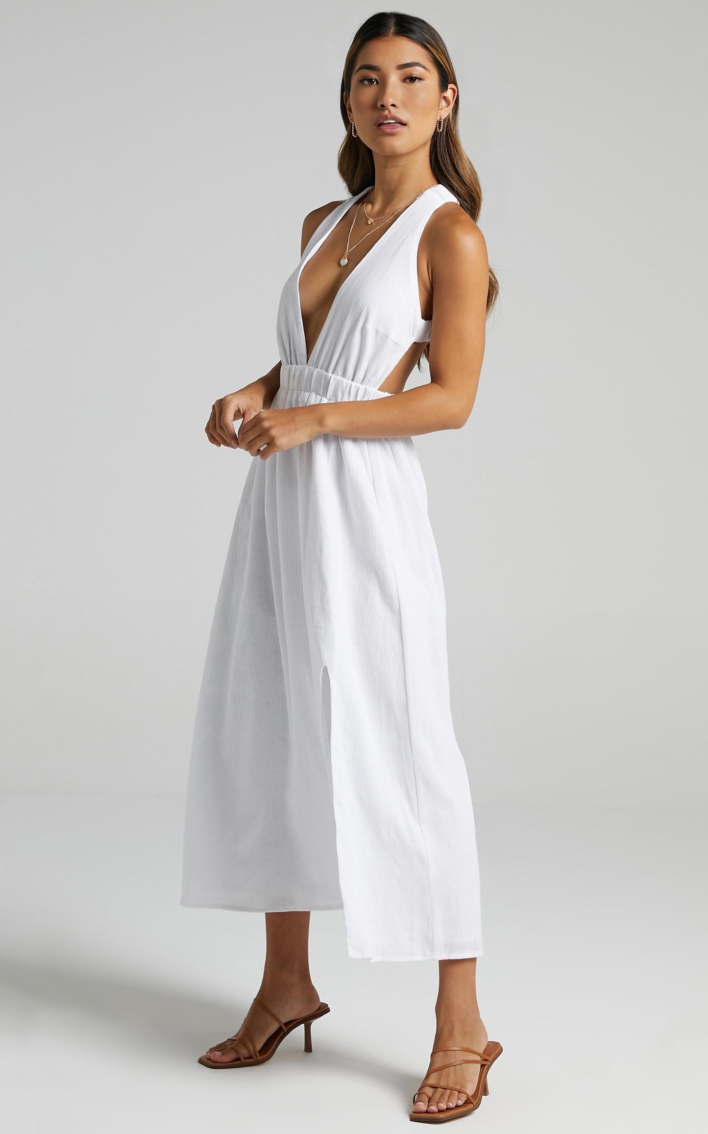 Naenia Dress in White