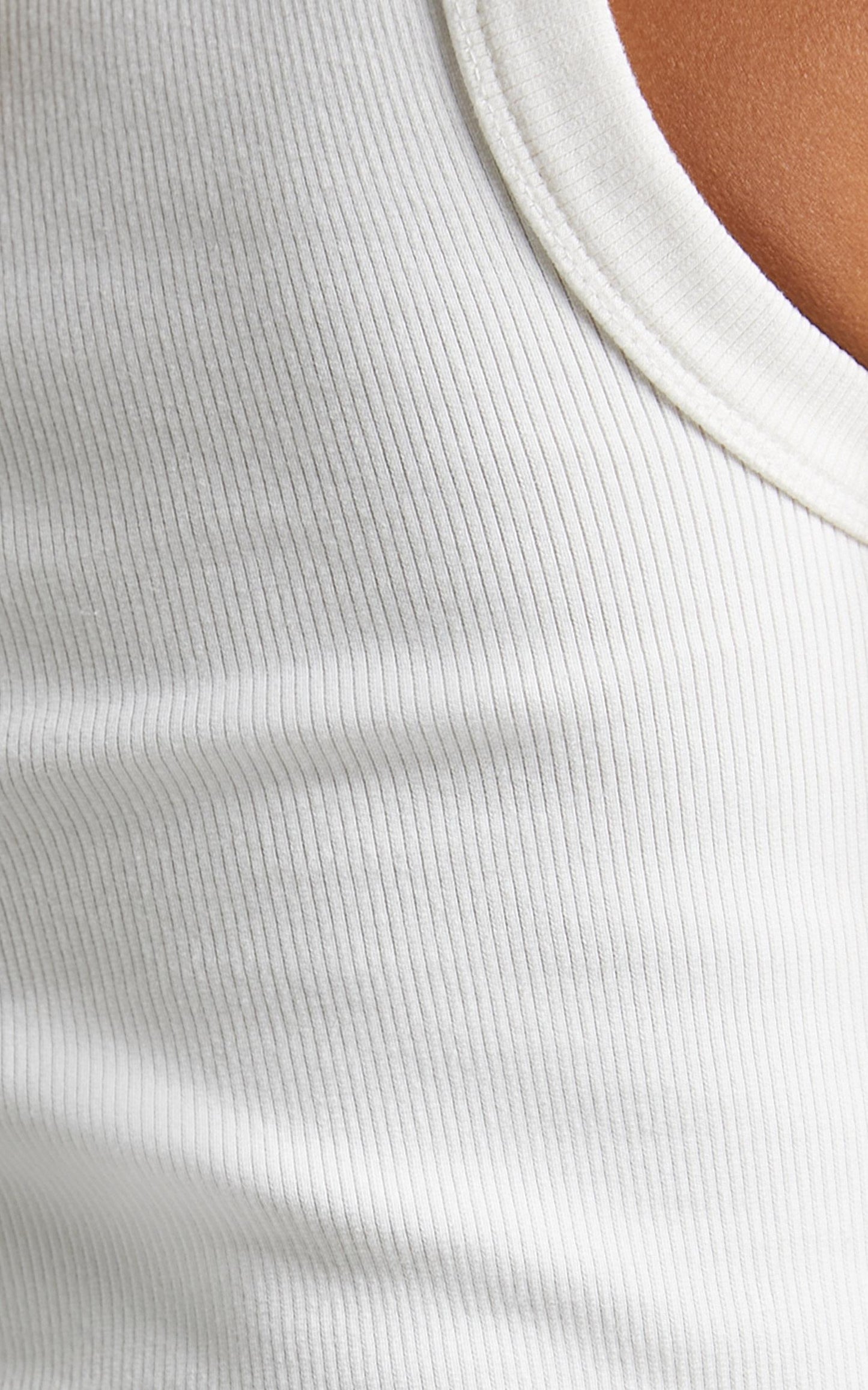 Abrand - Heather Singlet in White Sand