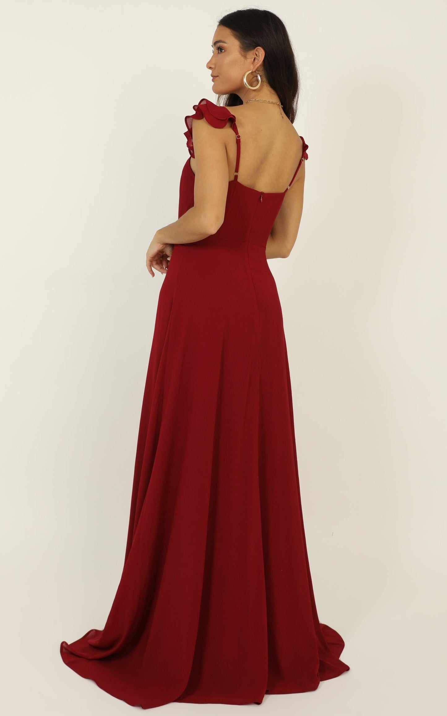 Wrap Your Troubles In Dreams Dress In Wine