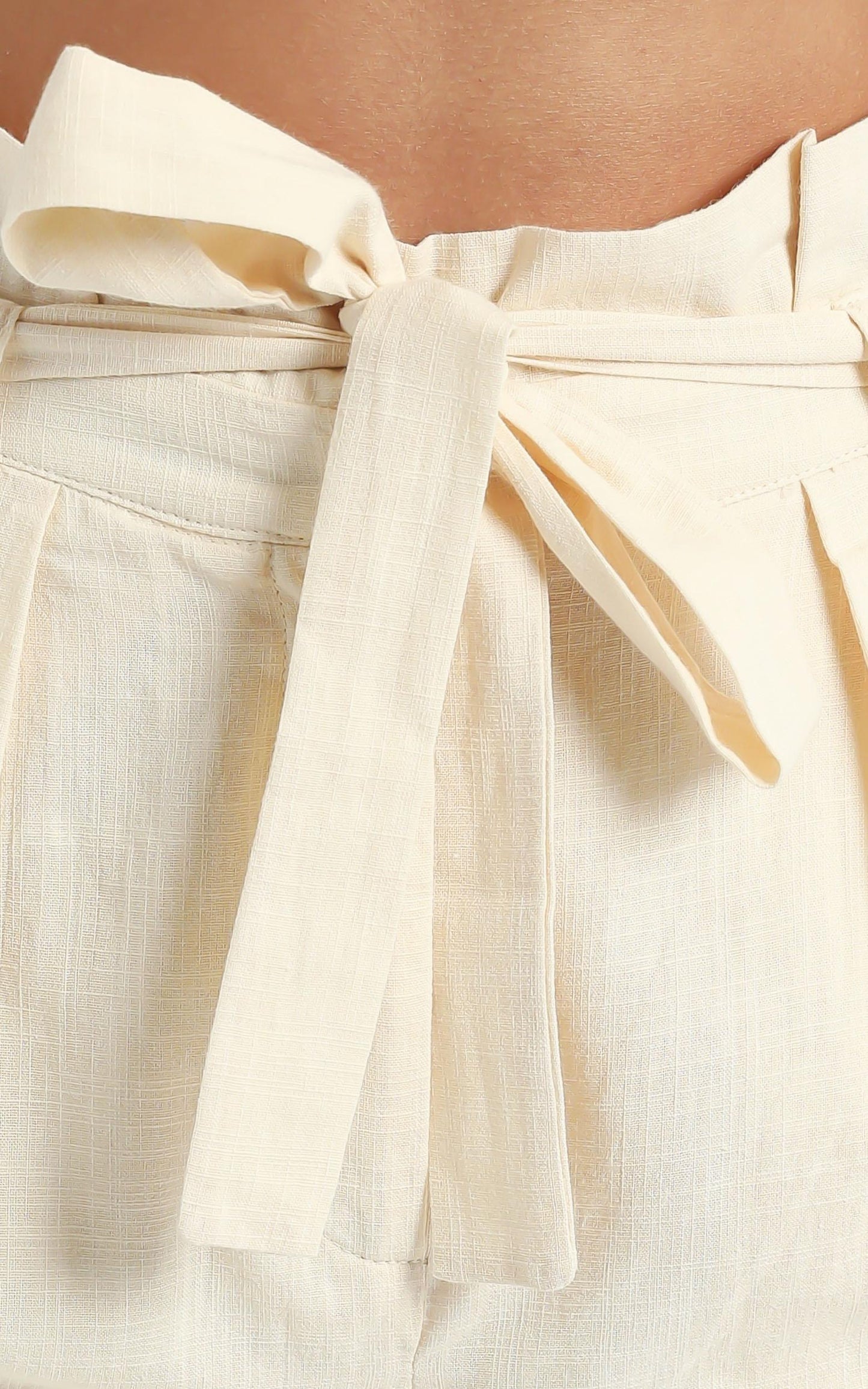 Not Your Business Pants in Beige Linen Look