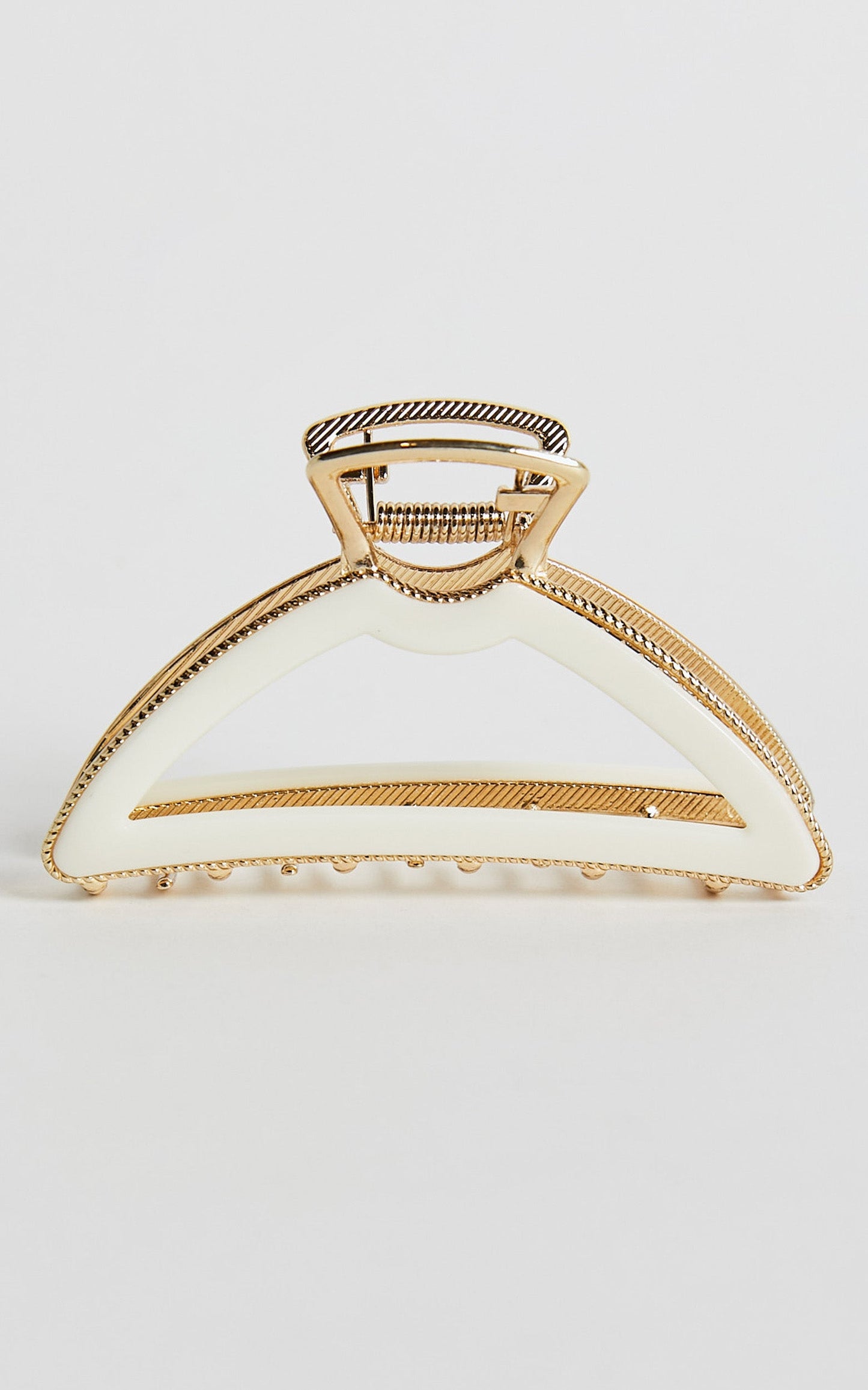 Margotte Hair Clips in White and Gold
