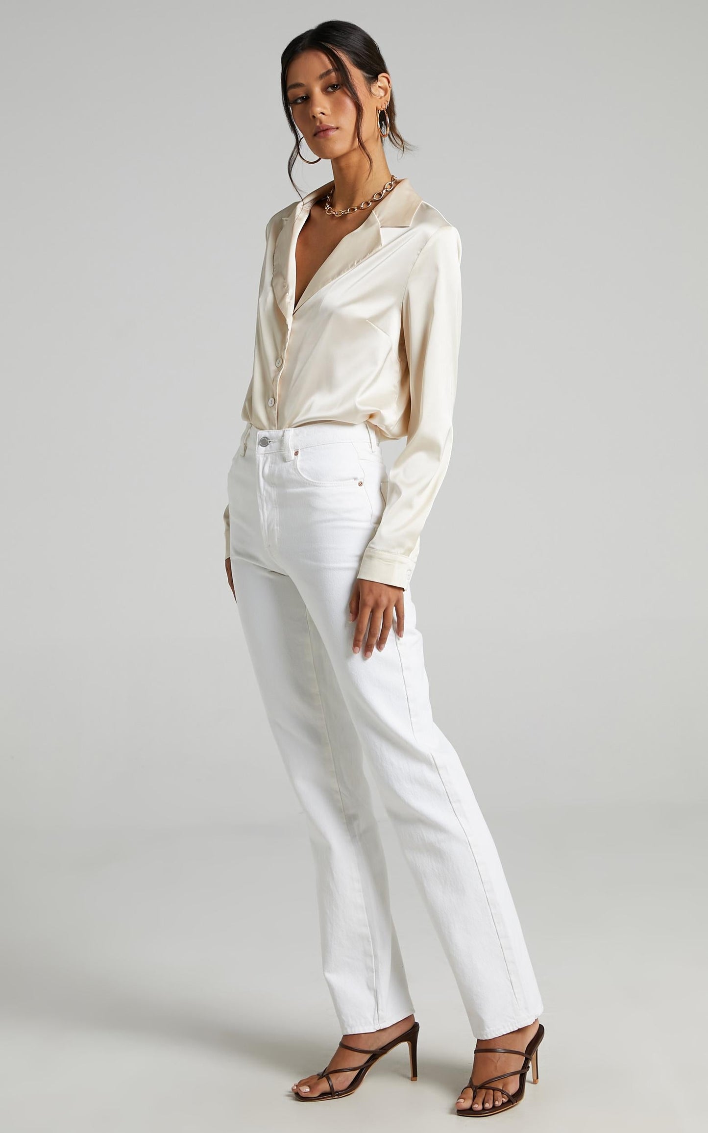 Rolla's - Classic Straight Jean in Vintage White