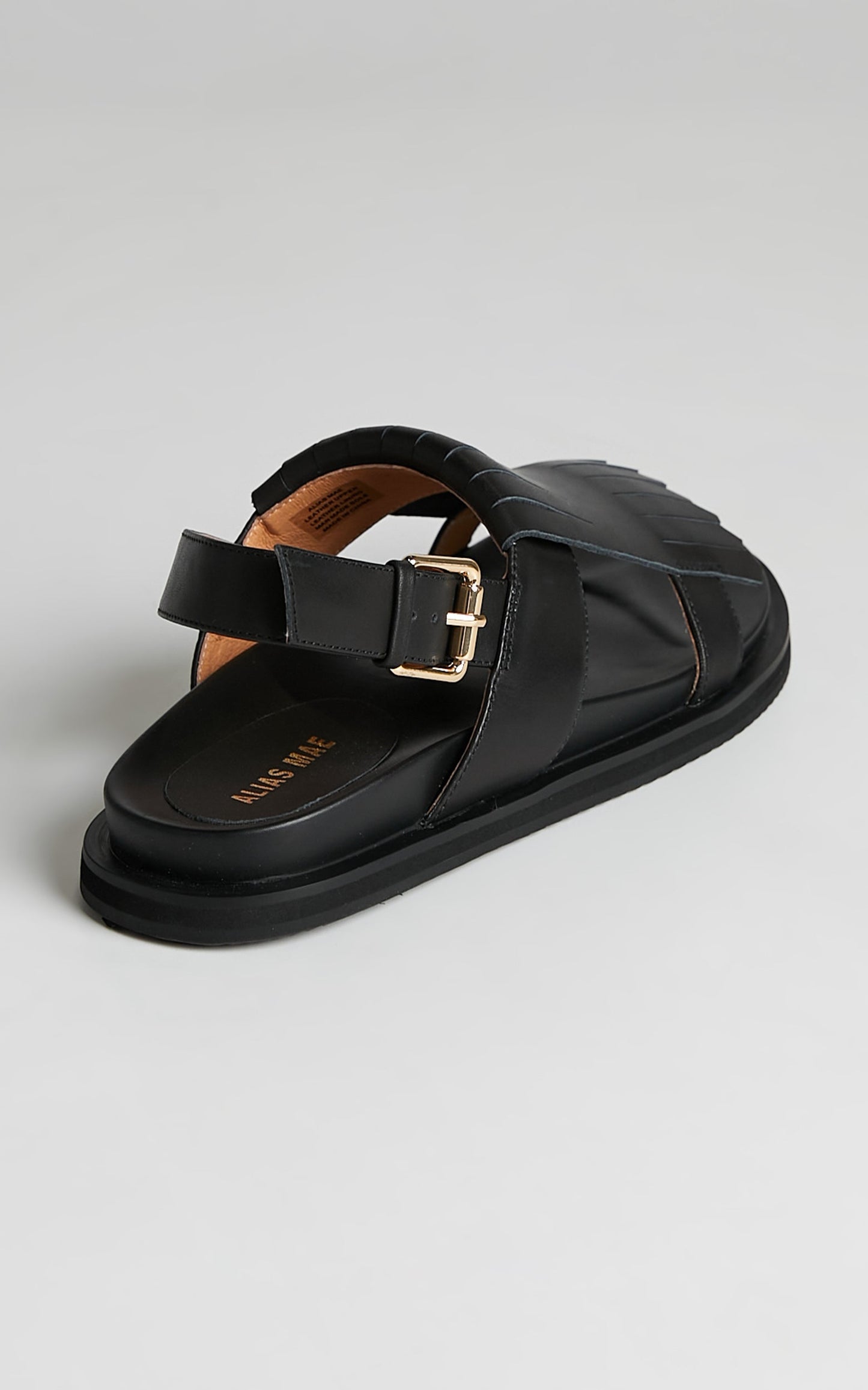 Alias Mae - Payton Sandals in Black Burnished