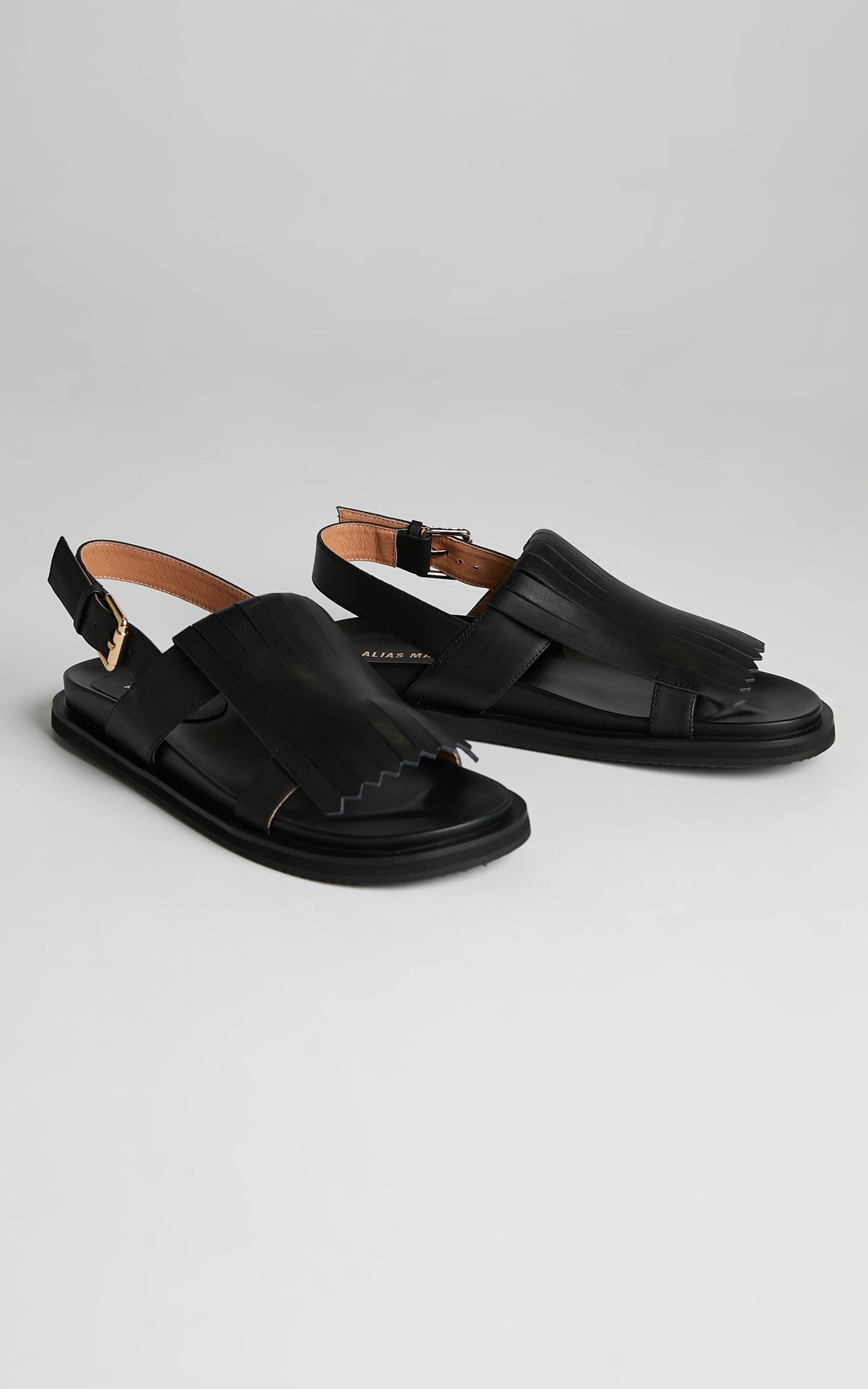 Alias Mae - Payton Sandals in Black Burnished