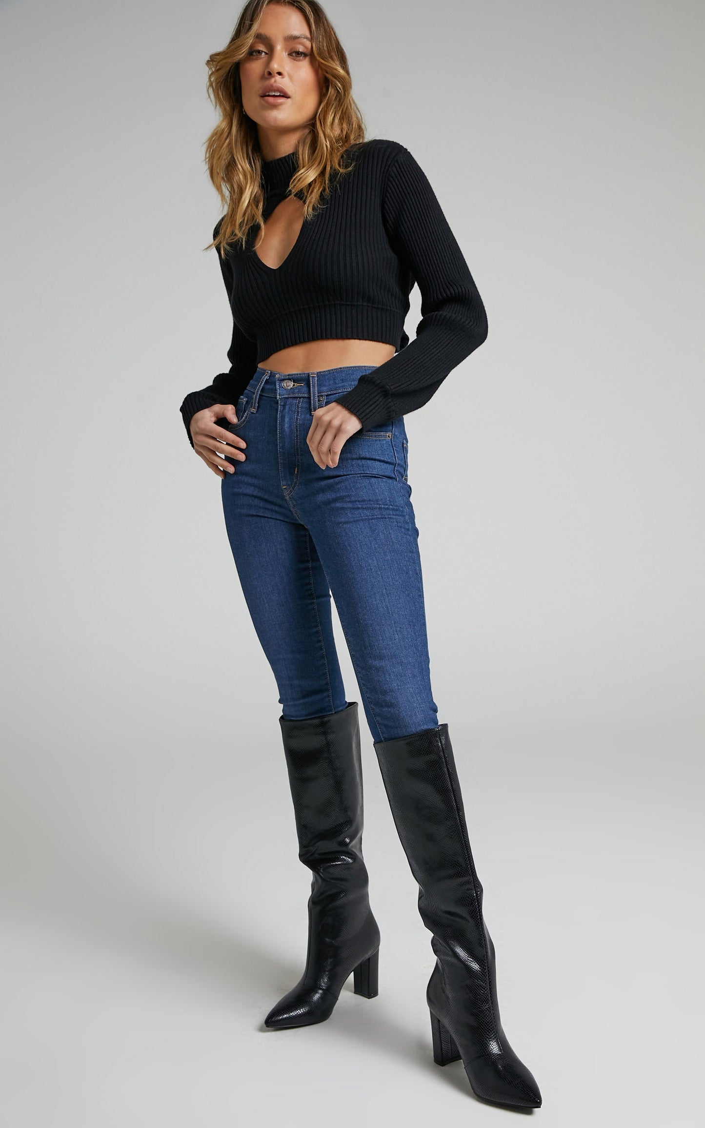 Billini - Waldorf Boots in Black Lizard