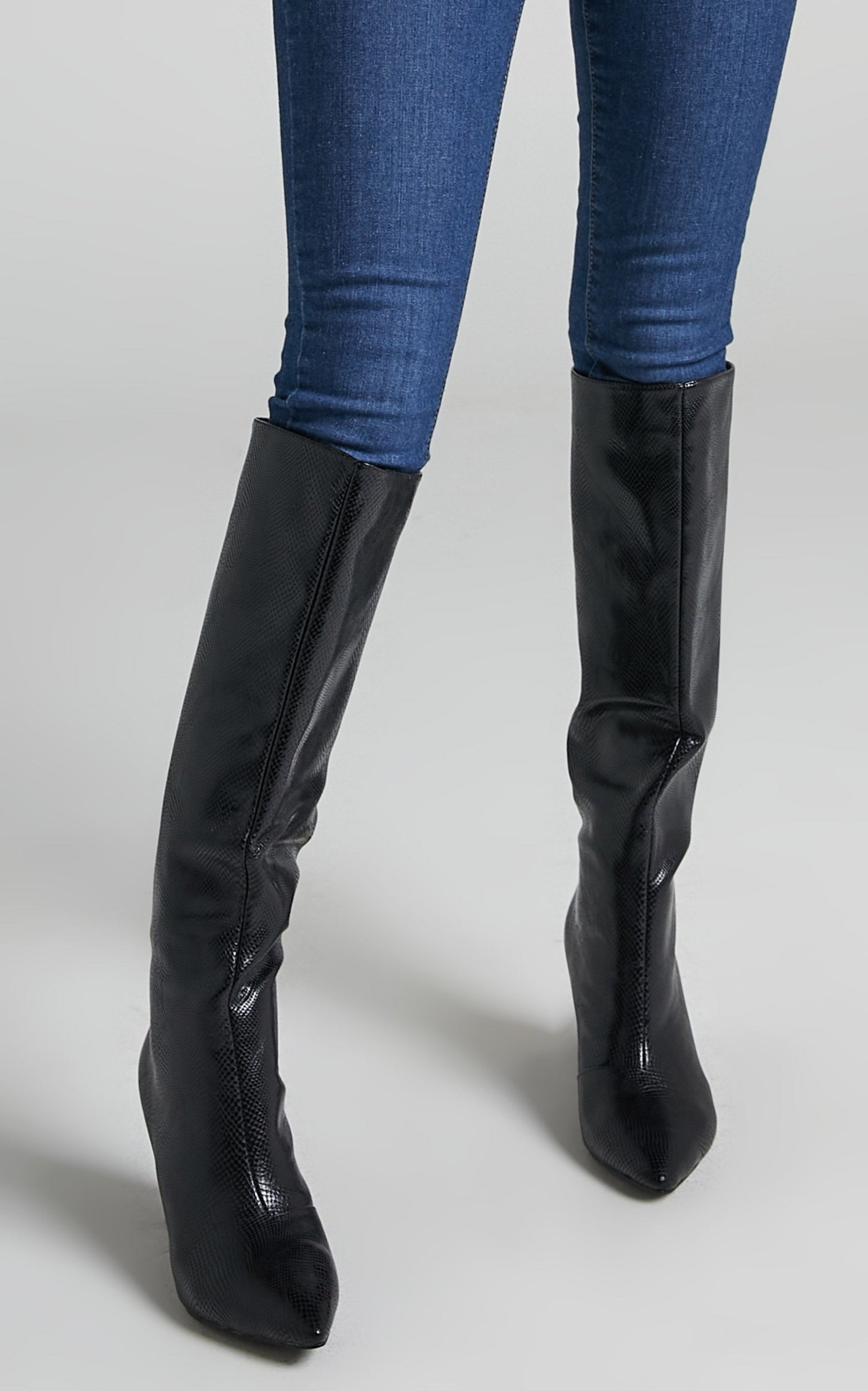 Billini - Waldorf Boots in Black Lizard