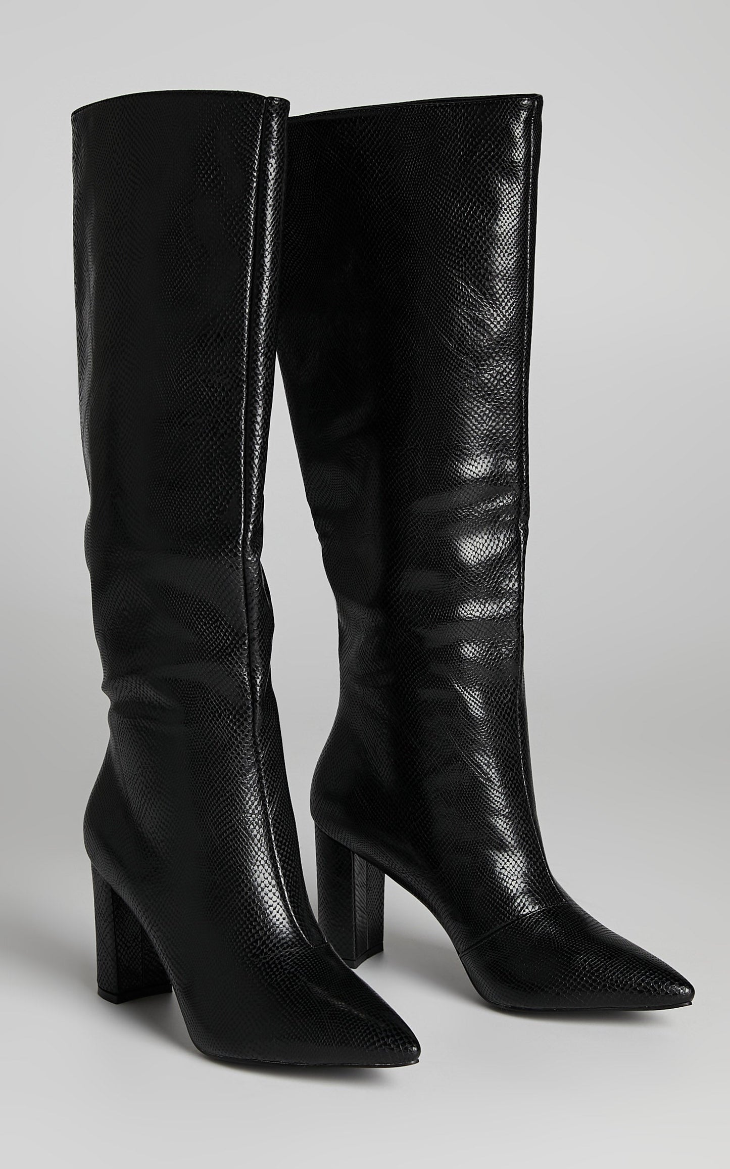 Billini - Waldorf Boots in Black Lizard