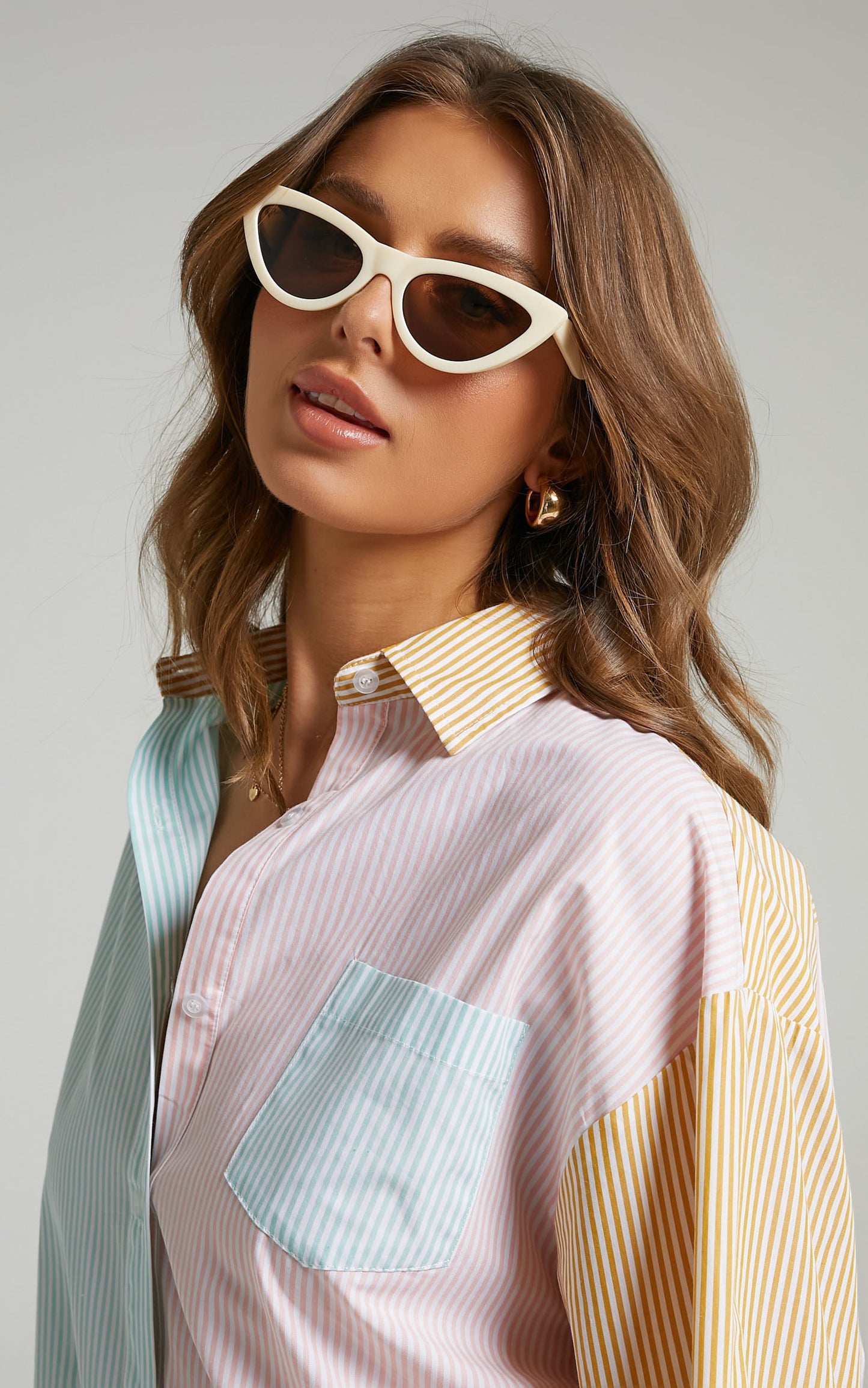 REALITY EYEWEAR - KISS KISS SUNGLASSES in Bone