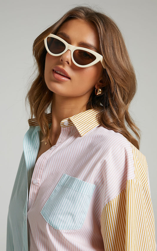 REALITY EYEWEAR - KISS KISS SUNGLASSES in Bone