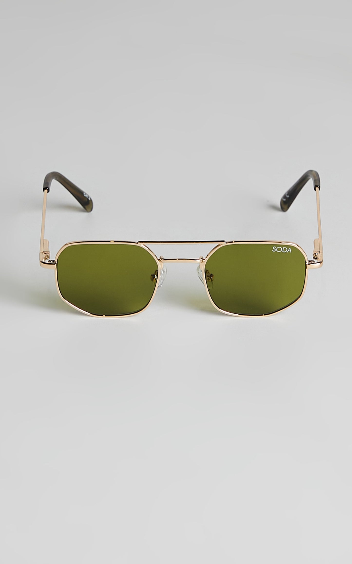 Soda Shades - Maverick Sunglasses in Gold/Green