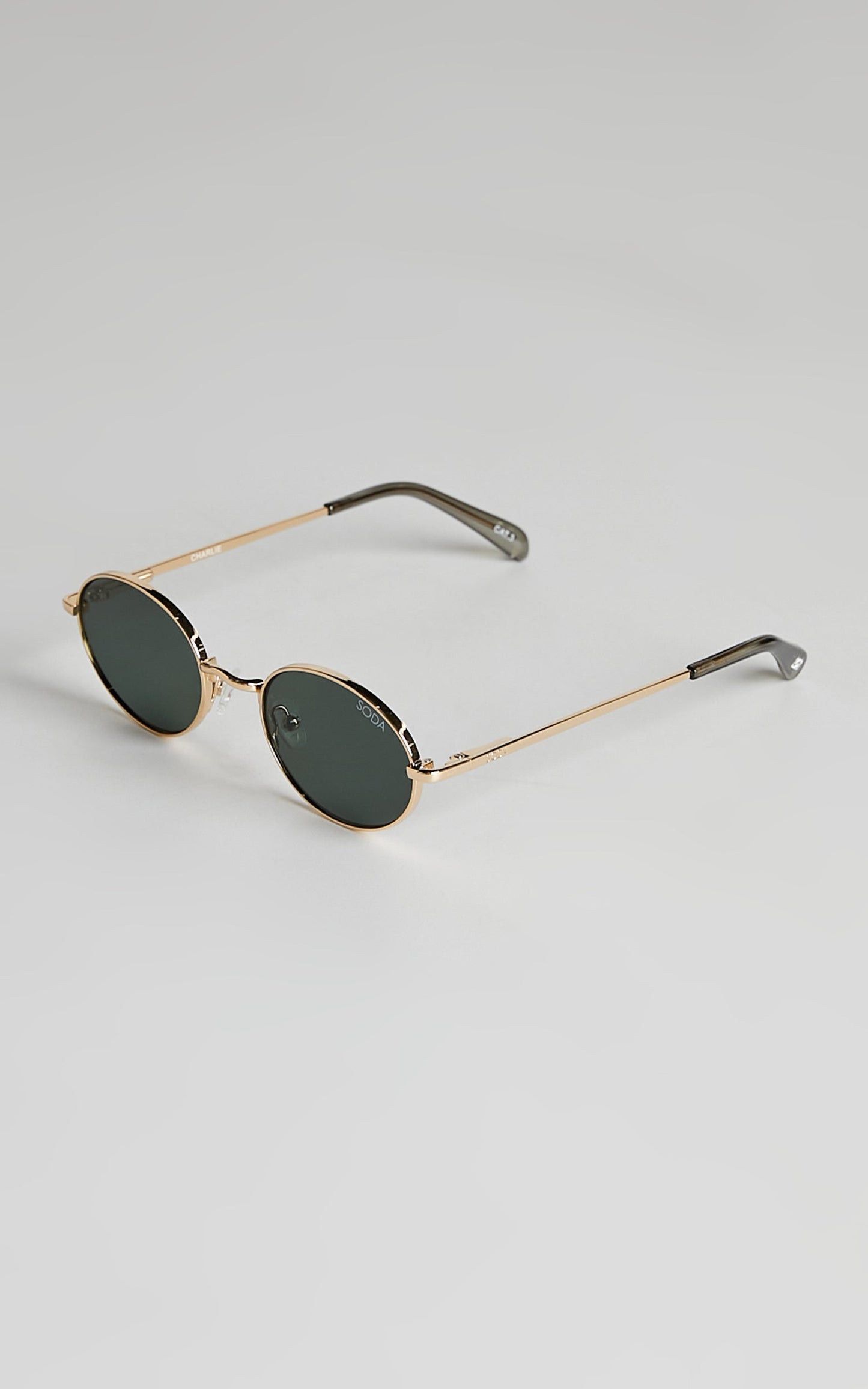 Soda Shades - Charlie Sunglasses in Gold/Green