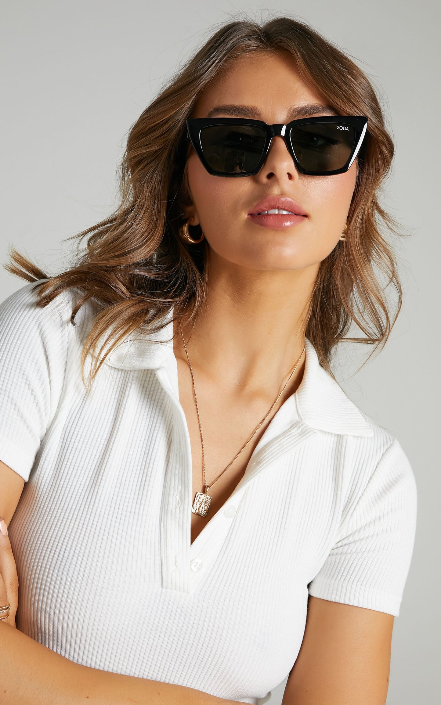 Soda Shades - Hailey Sunglasses in Black