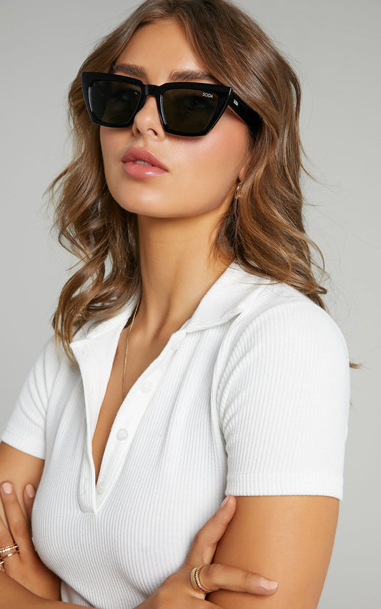 Soda Shades - Hailey Sunglasses in Black