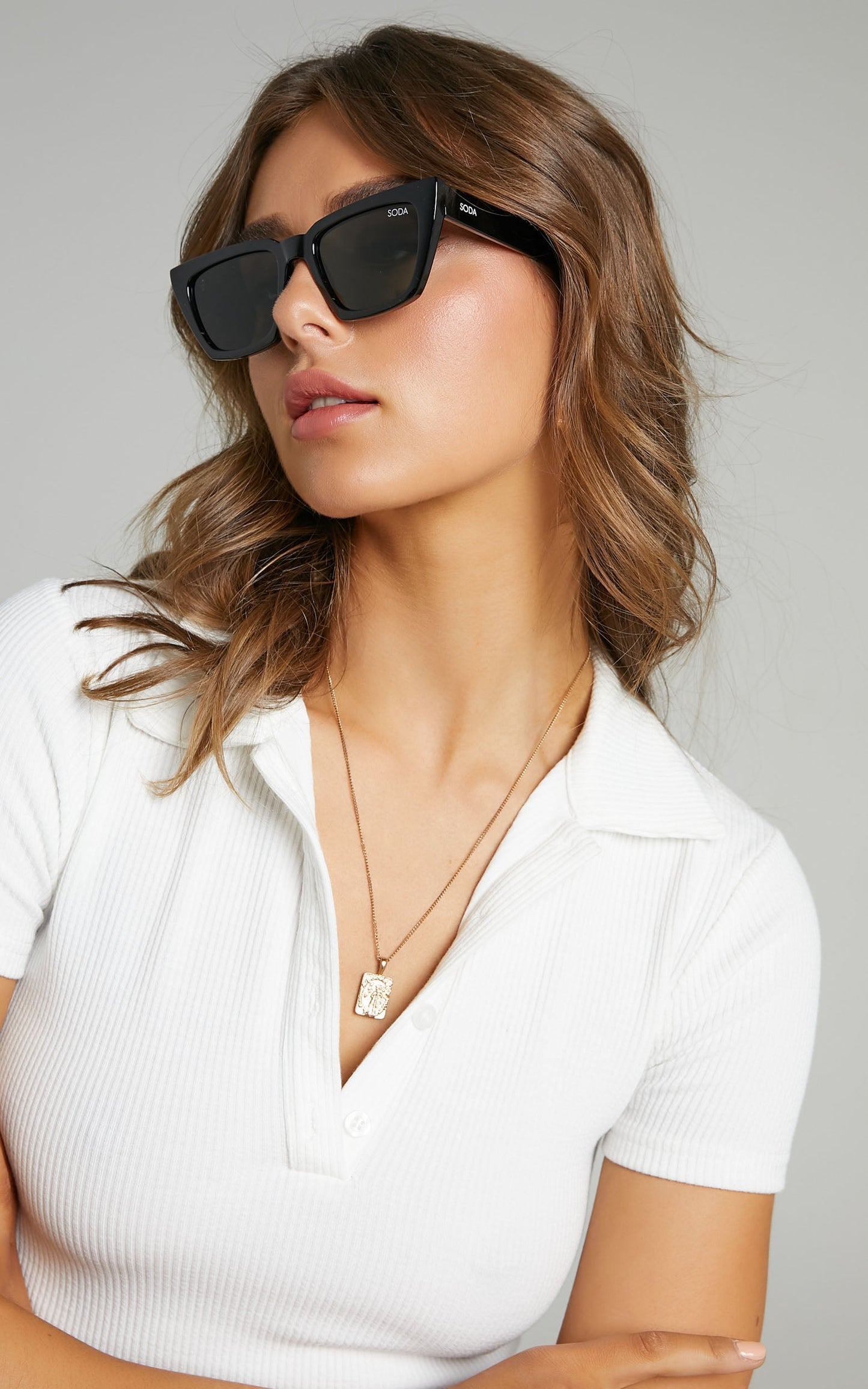 Soda Shades - Hailey Sunglasses in Black