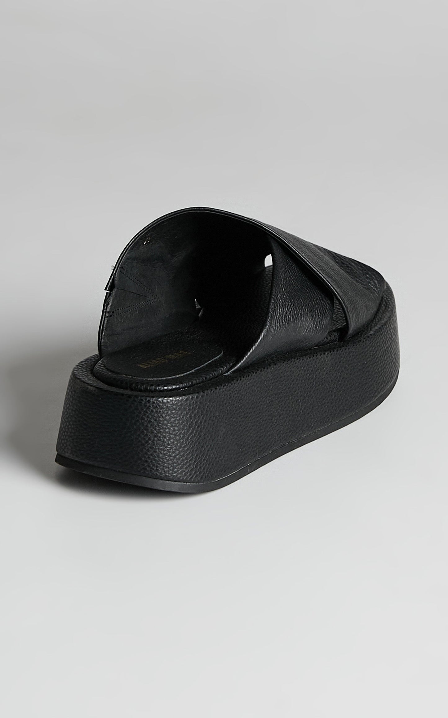 ALIAS MAE - YOKO SLIDES in BLACK TUMBLE