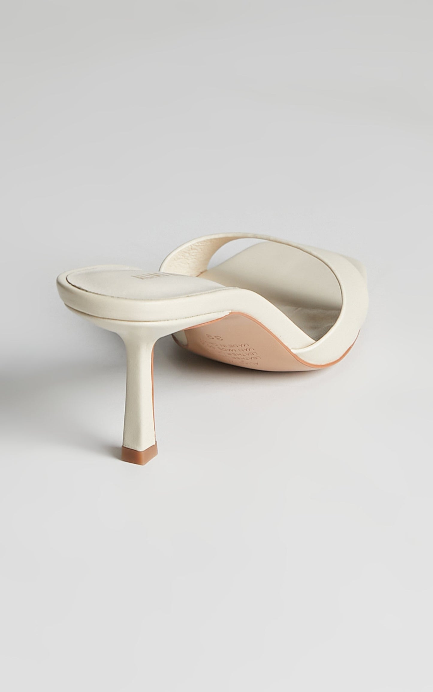 ALIAS MAE - LIZA HEELS in BONE LEATHER