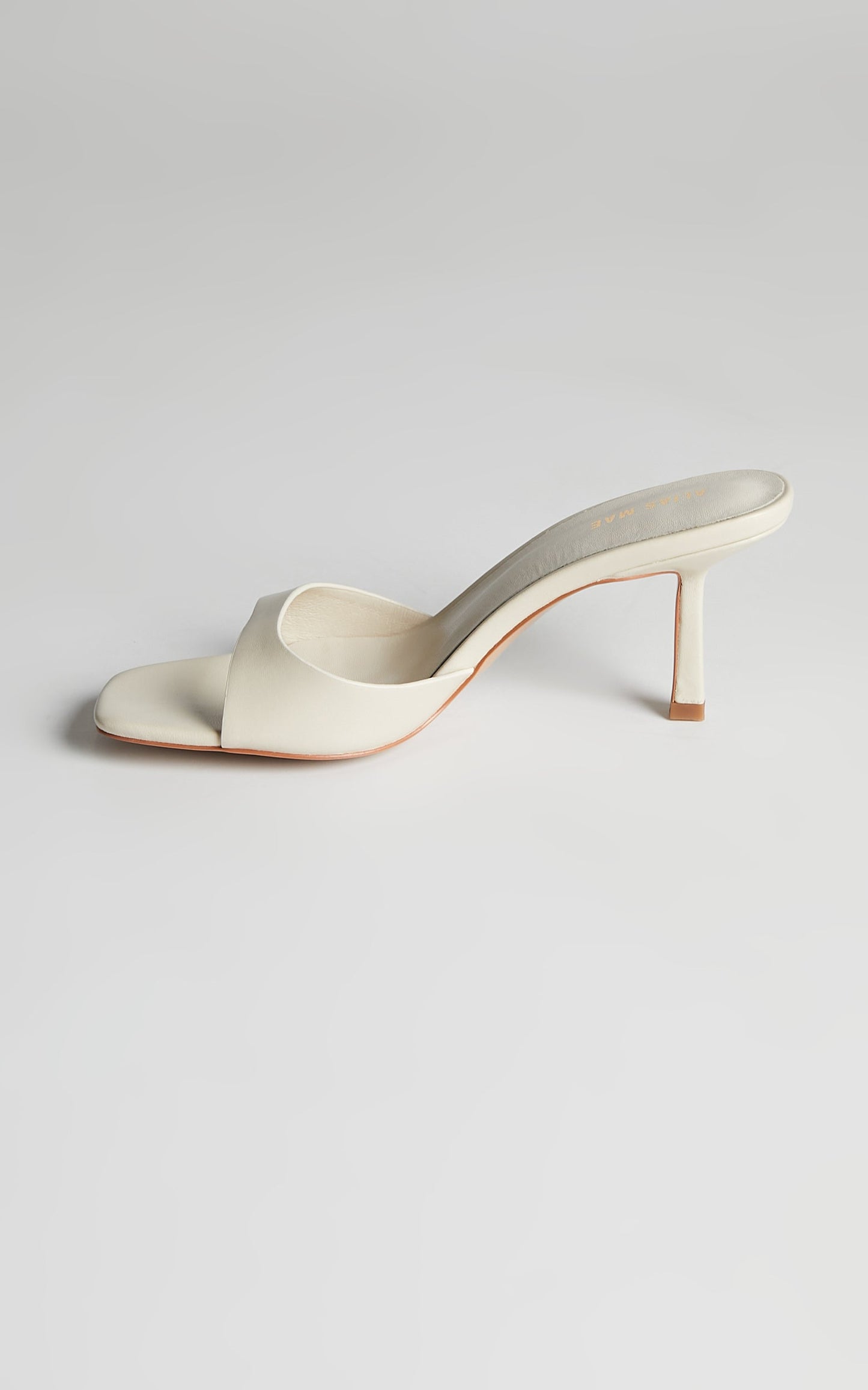 ALIAS MAE - LIZA HEELS in BONE LEATHER