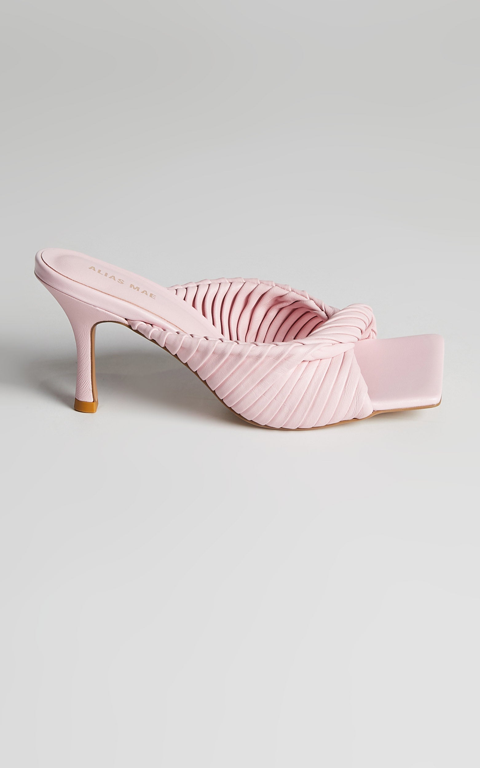 Alias Mae - FLORA HEELS in Pale Pink LEATHER