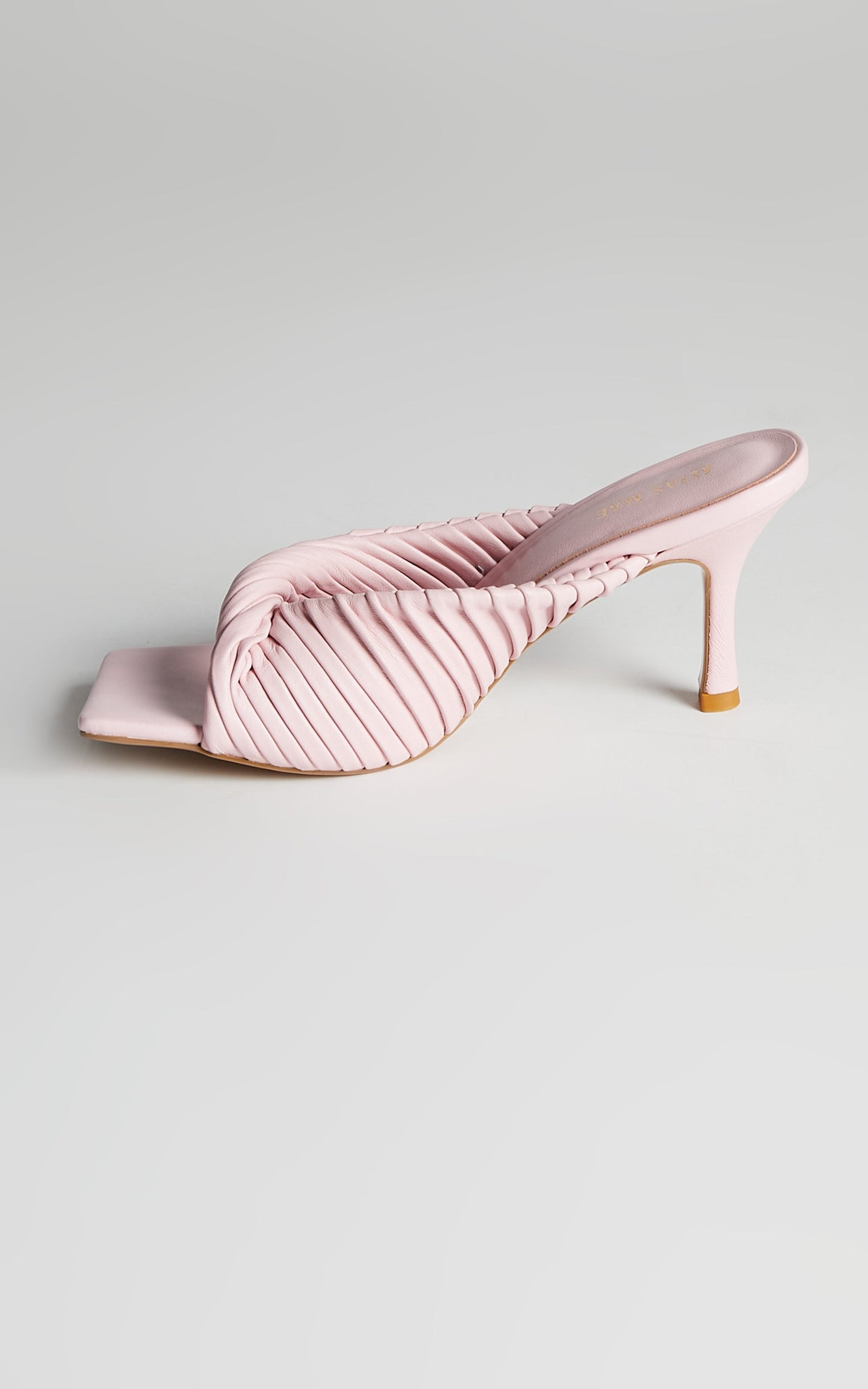 Alias Mae - FLORA HEELS in Pale Pink LEATHER