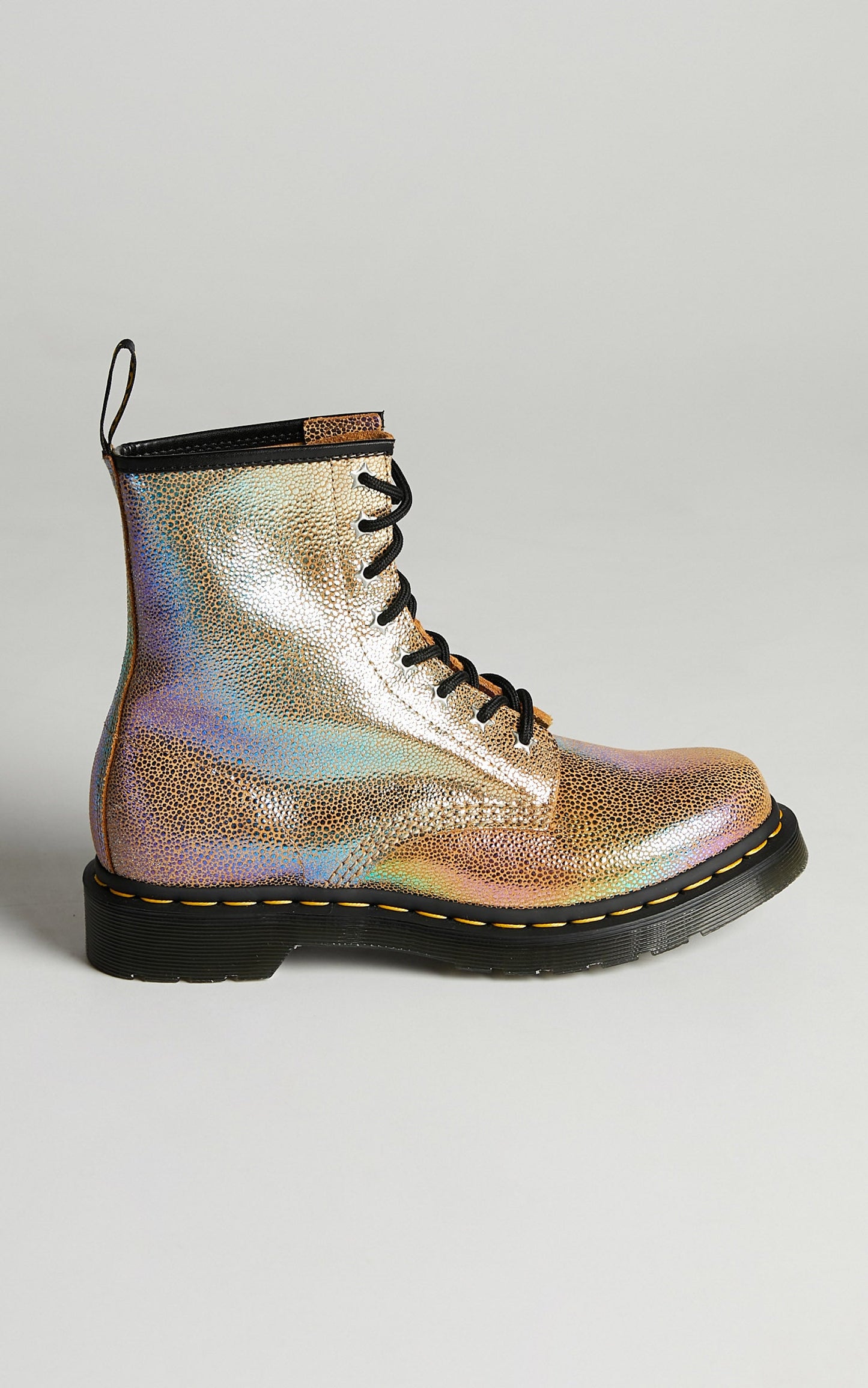 Dr. Martens - 1460 W 8 Eye Boot in Sand Rainbow Ray