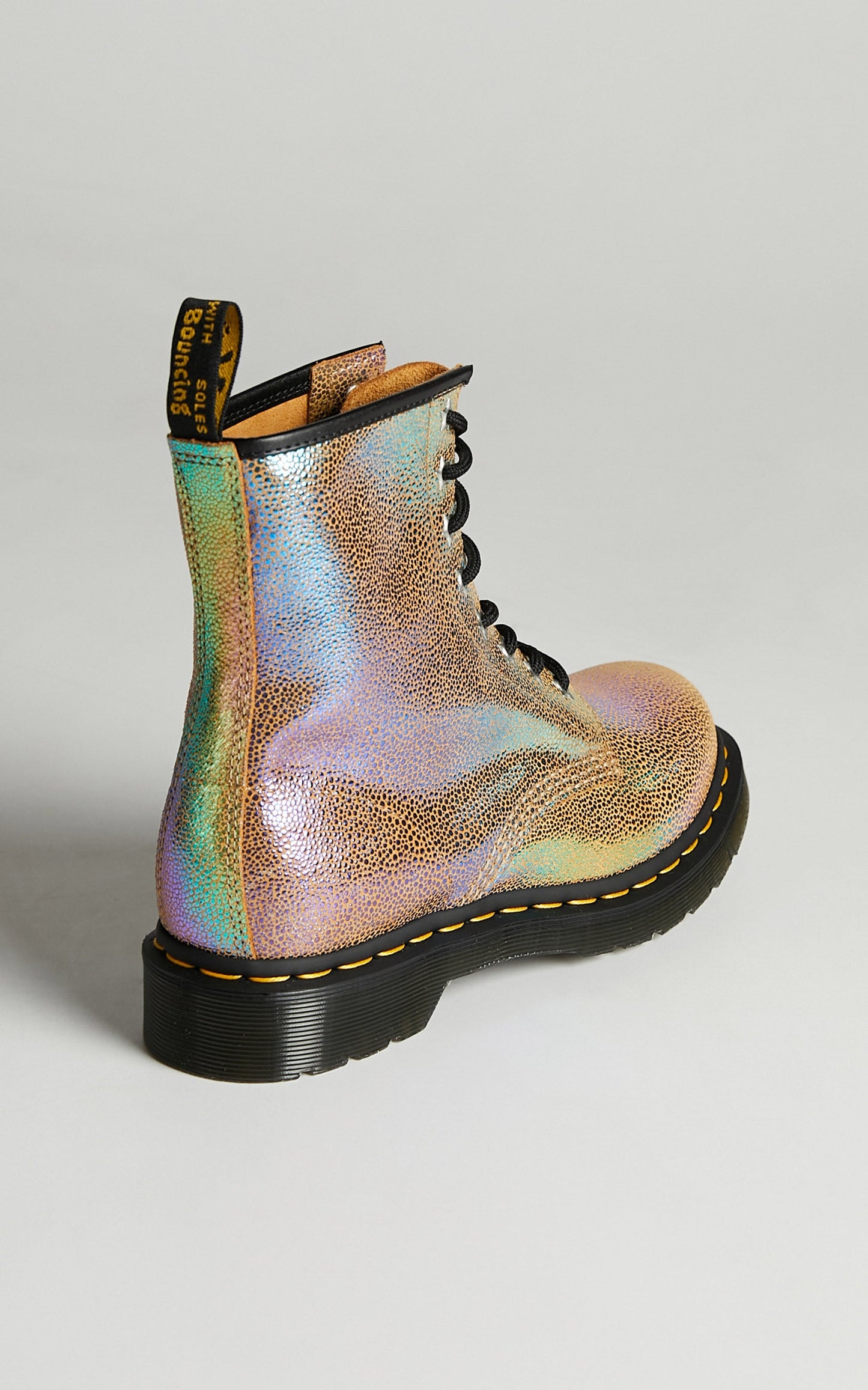 Dr. Martens - 1460 W 8 Eye Boot in Sand Rainbow Ray