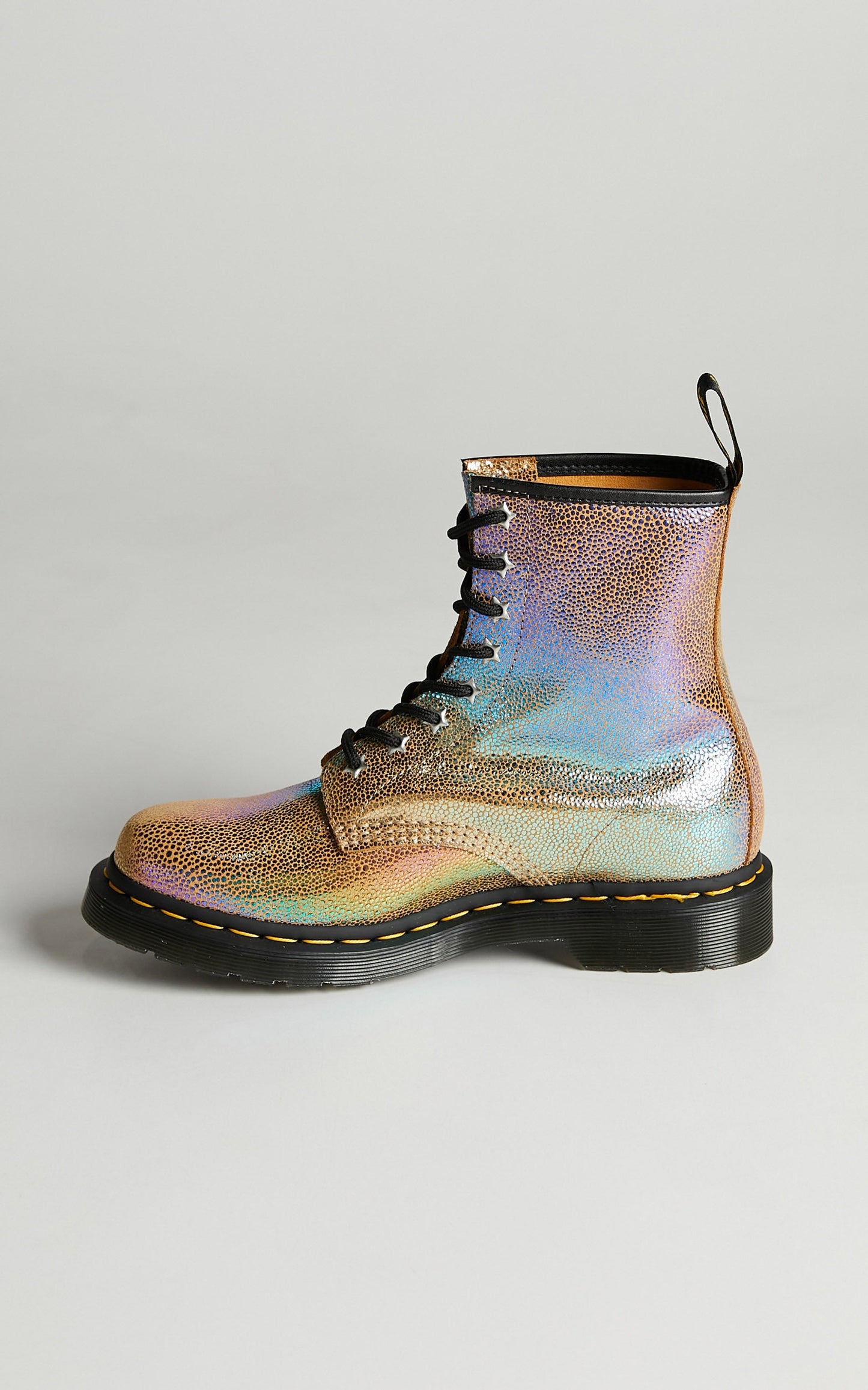 Dr. Martens - 1460 W 8 Eye Boot in Sand Rainbow Ray