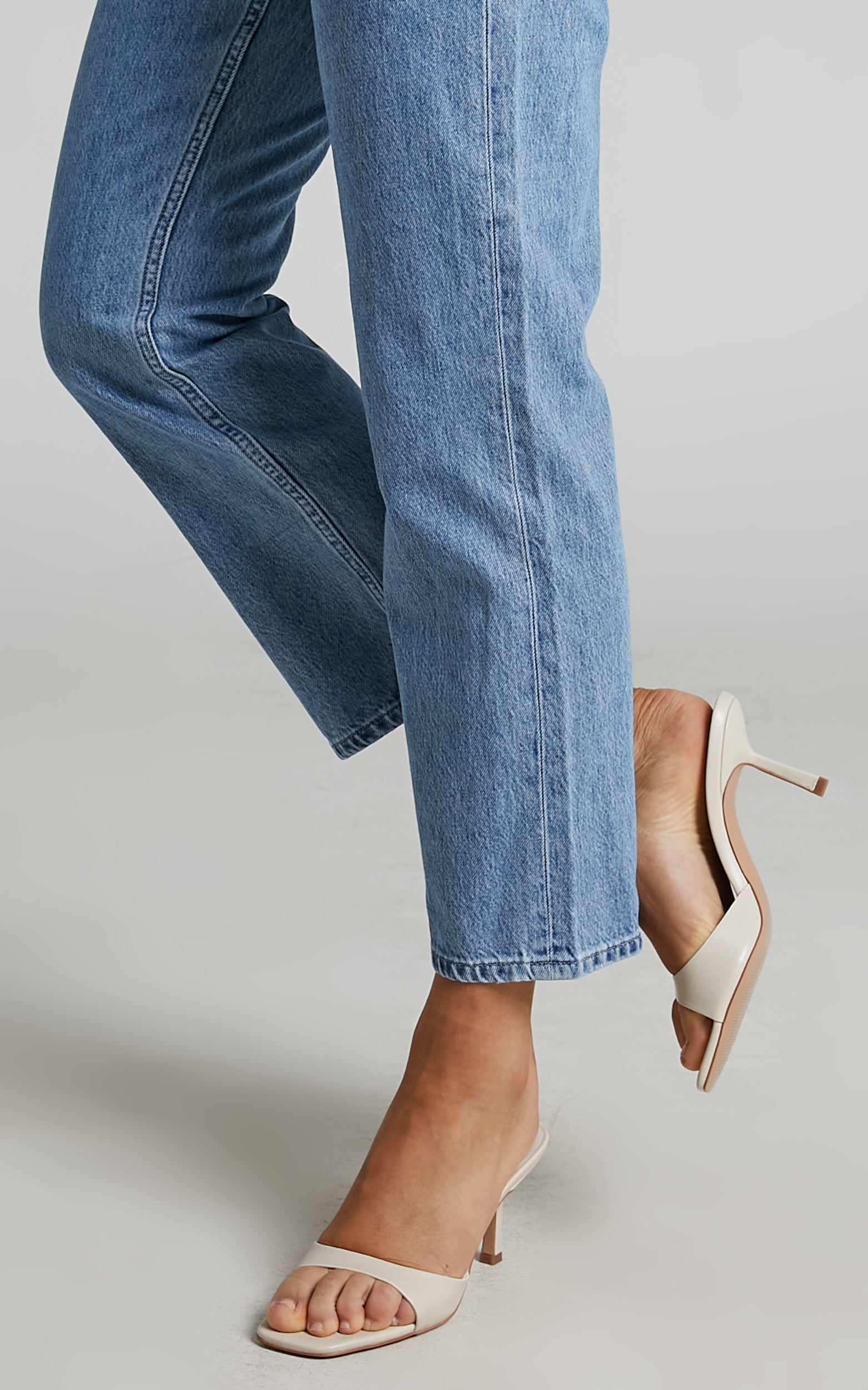 ALIAS MAE - LIZA HEELS in BONE LEATHER