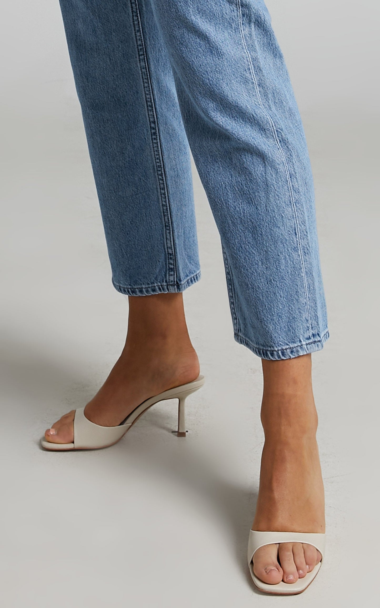ALIAS MAE - LIZA HEELS in BONE LEATHER