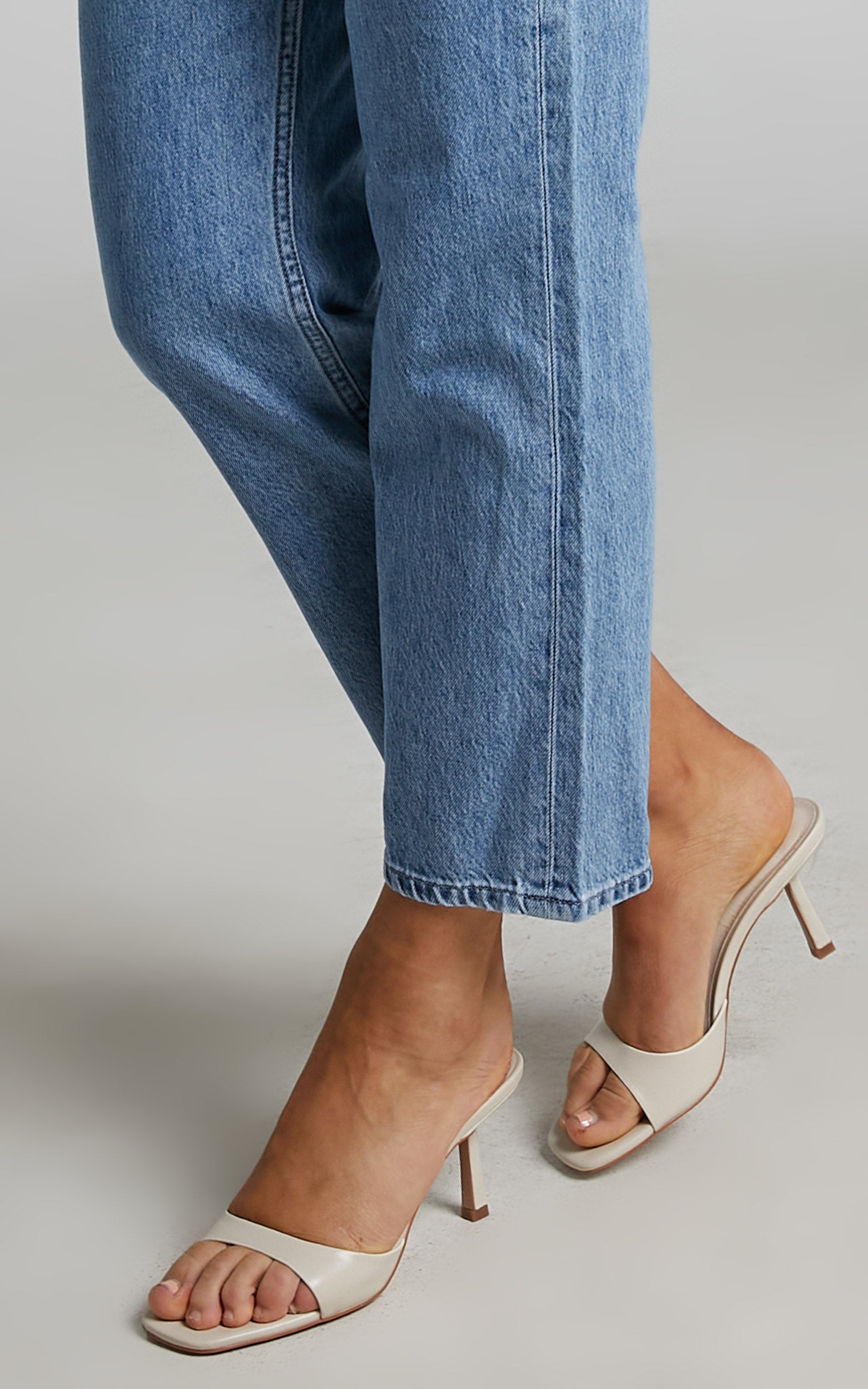 ALIAS MAE - LIZA HEELS in BONE LEATHER