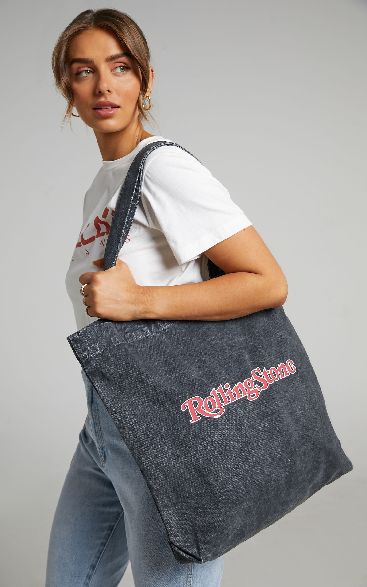 Rolla's - Rolling Stone 1981 Tote in Washed Black