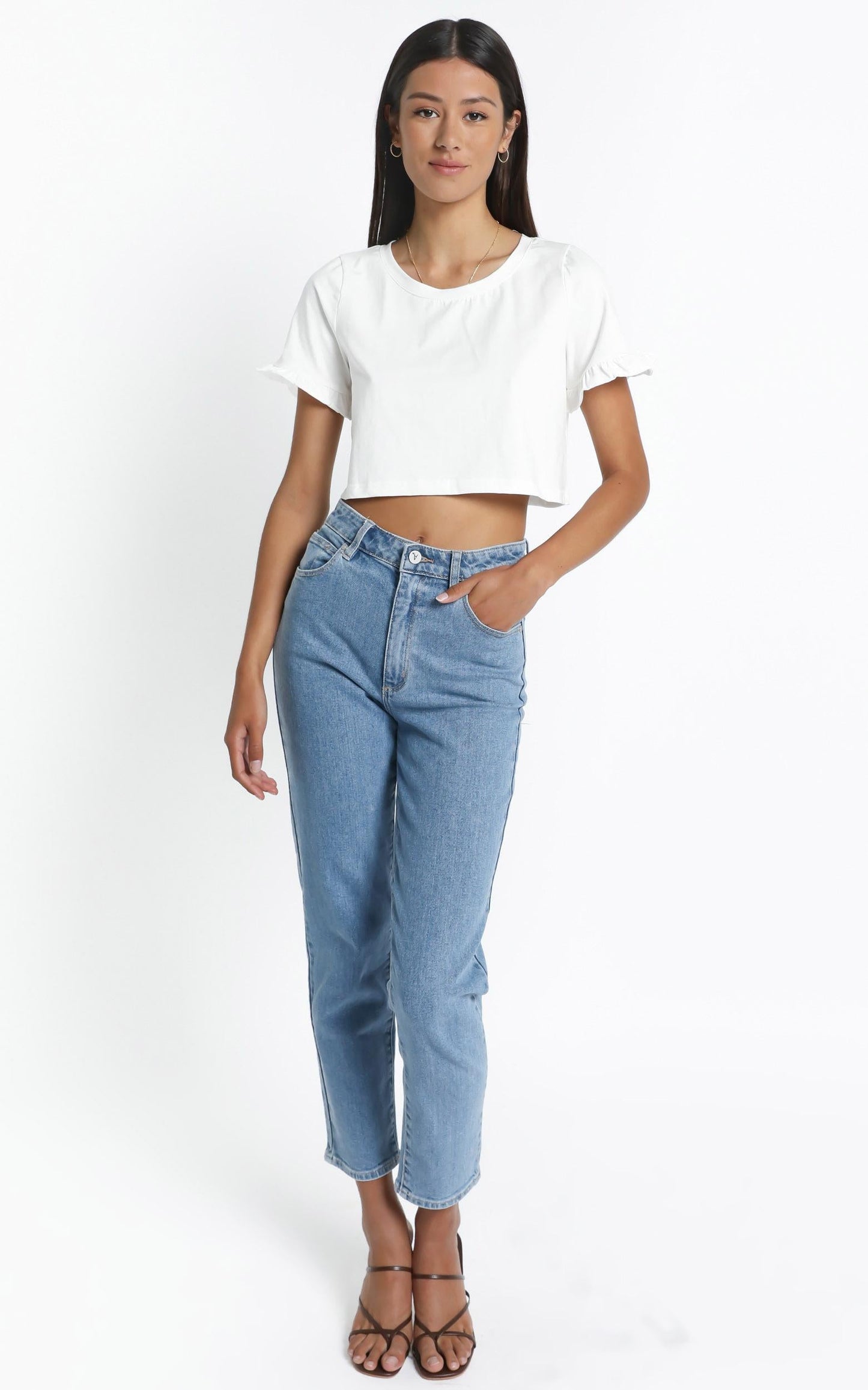 Manhattan Top in White