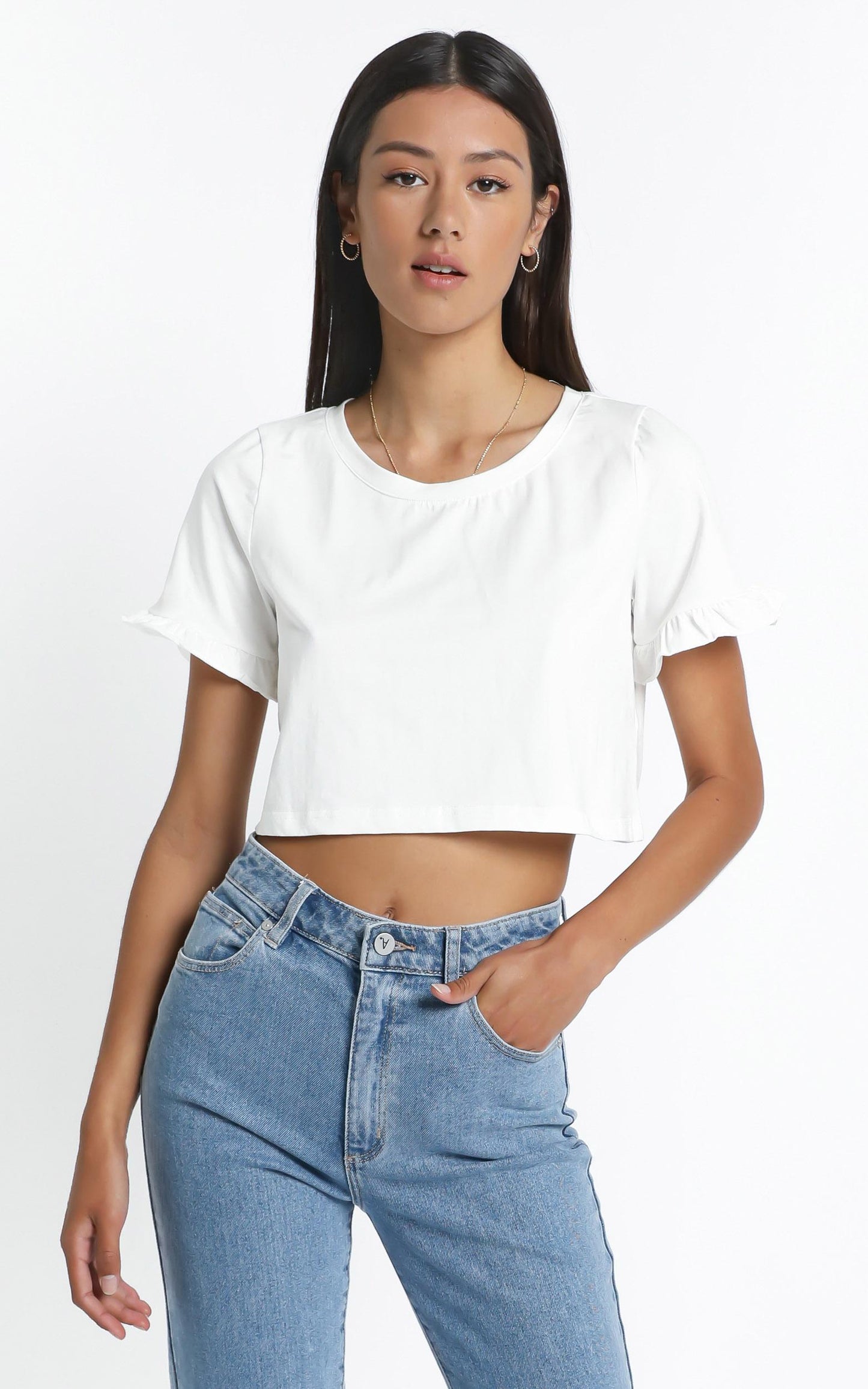 Manhattan Top in White