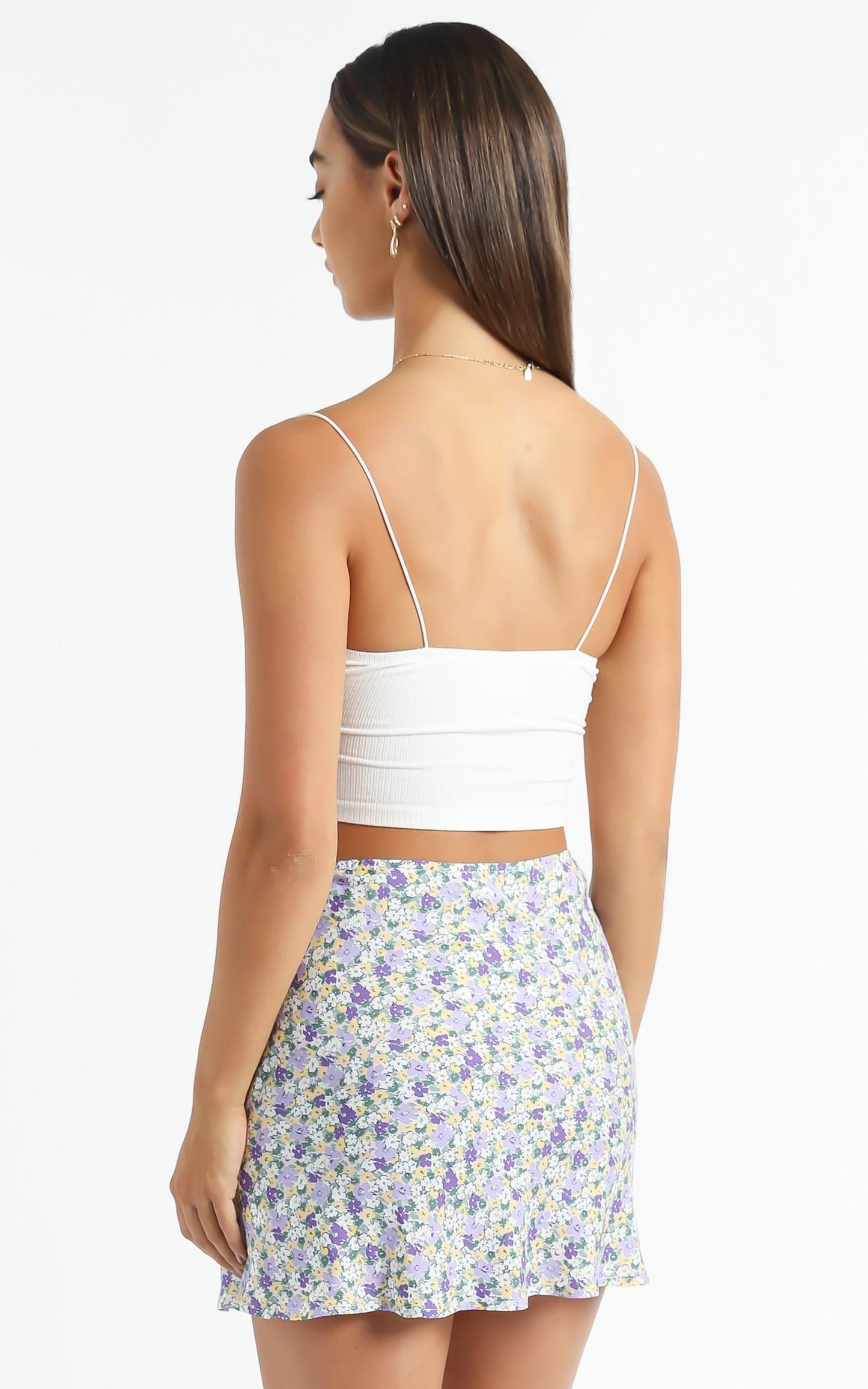 Iyesha Skirt in Purple Floral