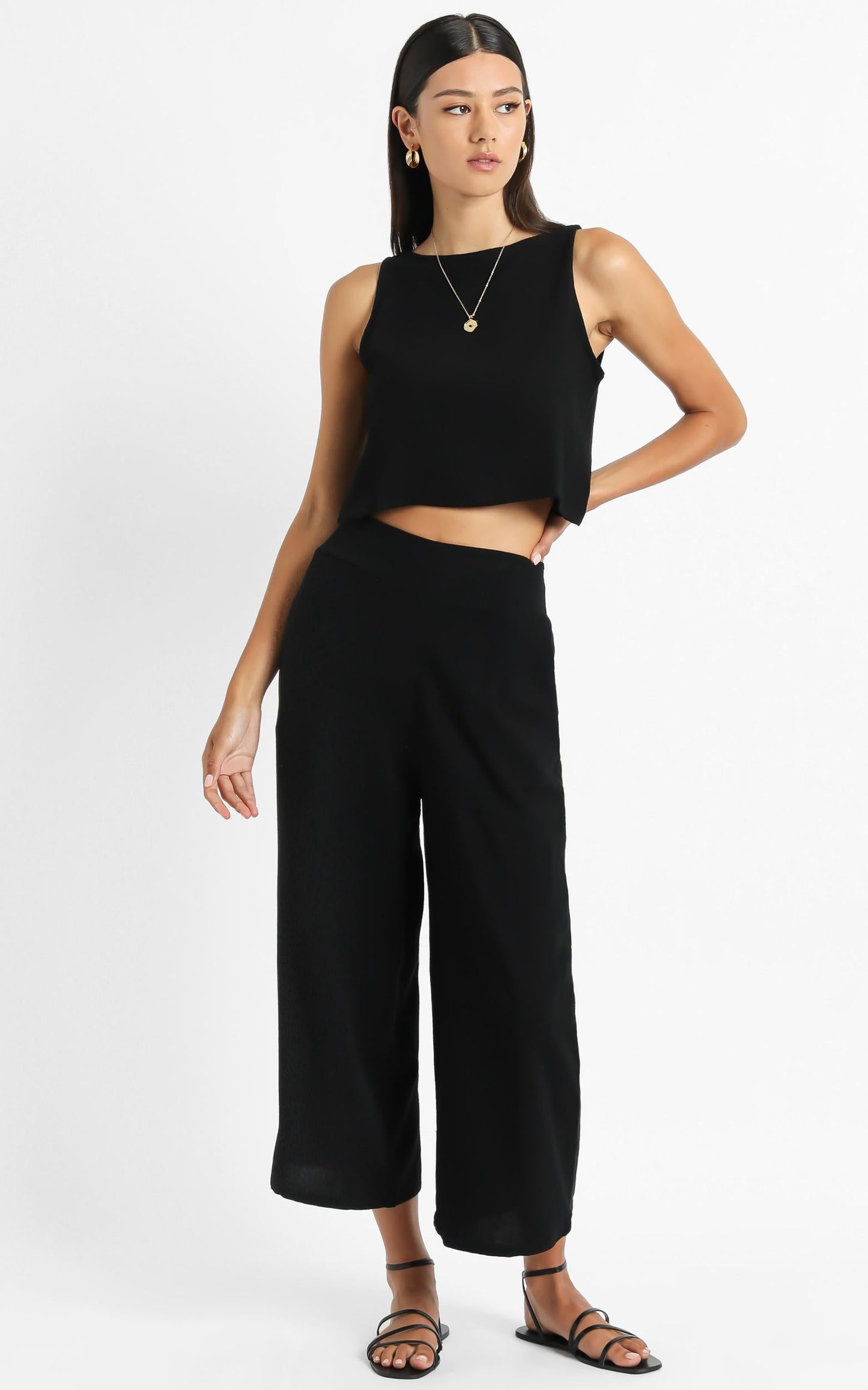 Eyes On Love Pants in Black