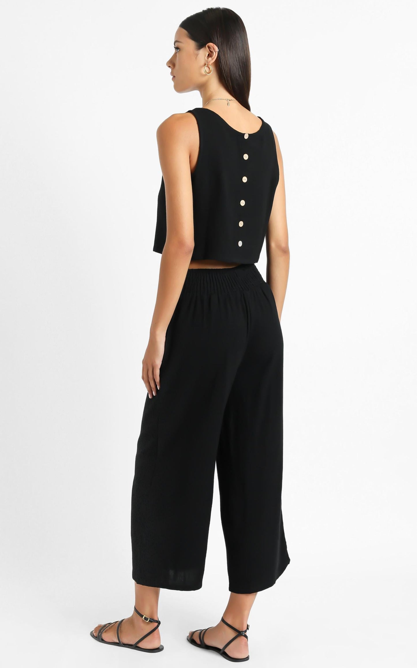 Eyes On Love Pants in Black
