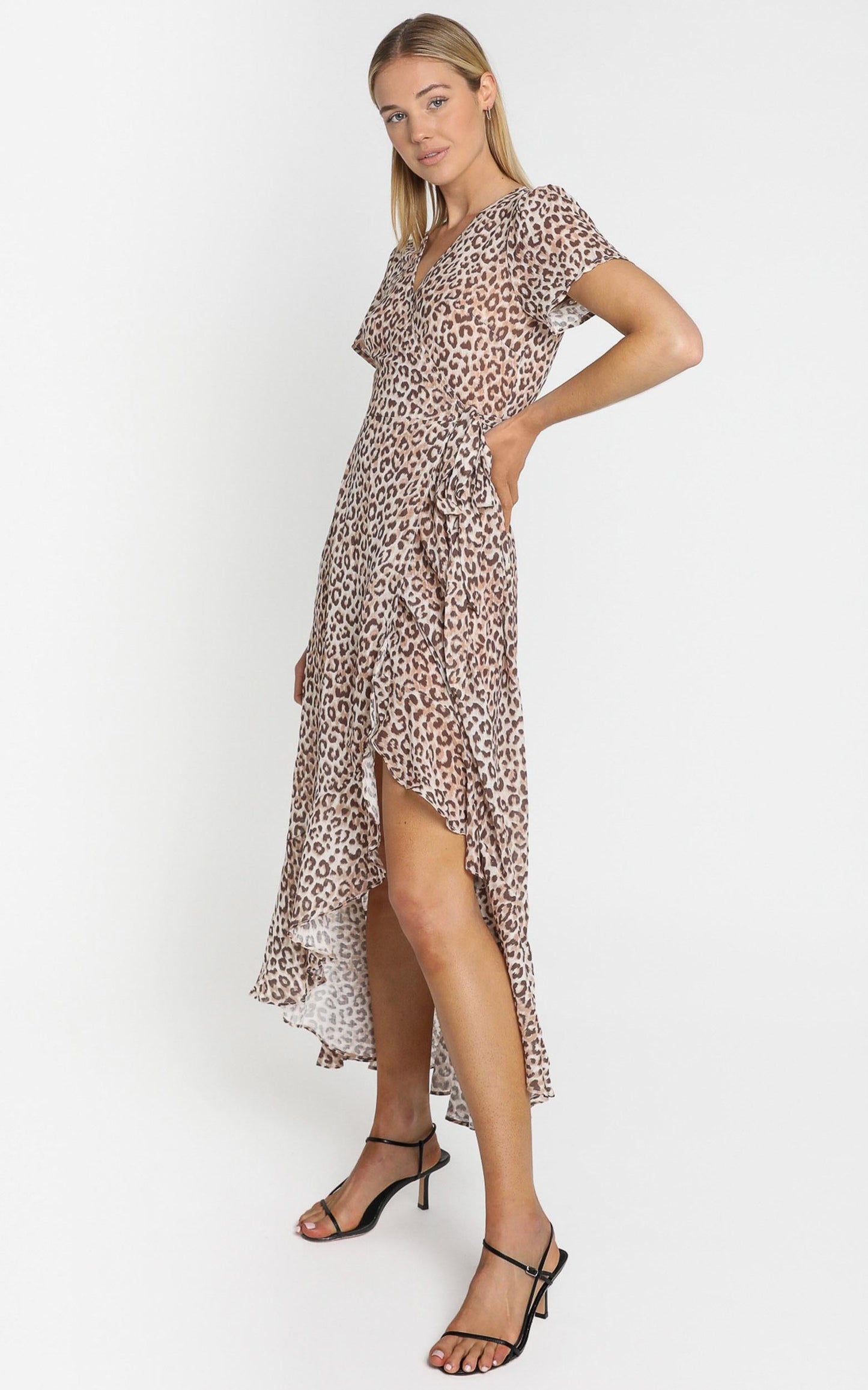 Malika Dress in Leopard Print