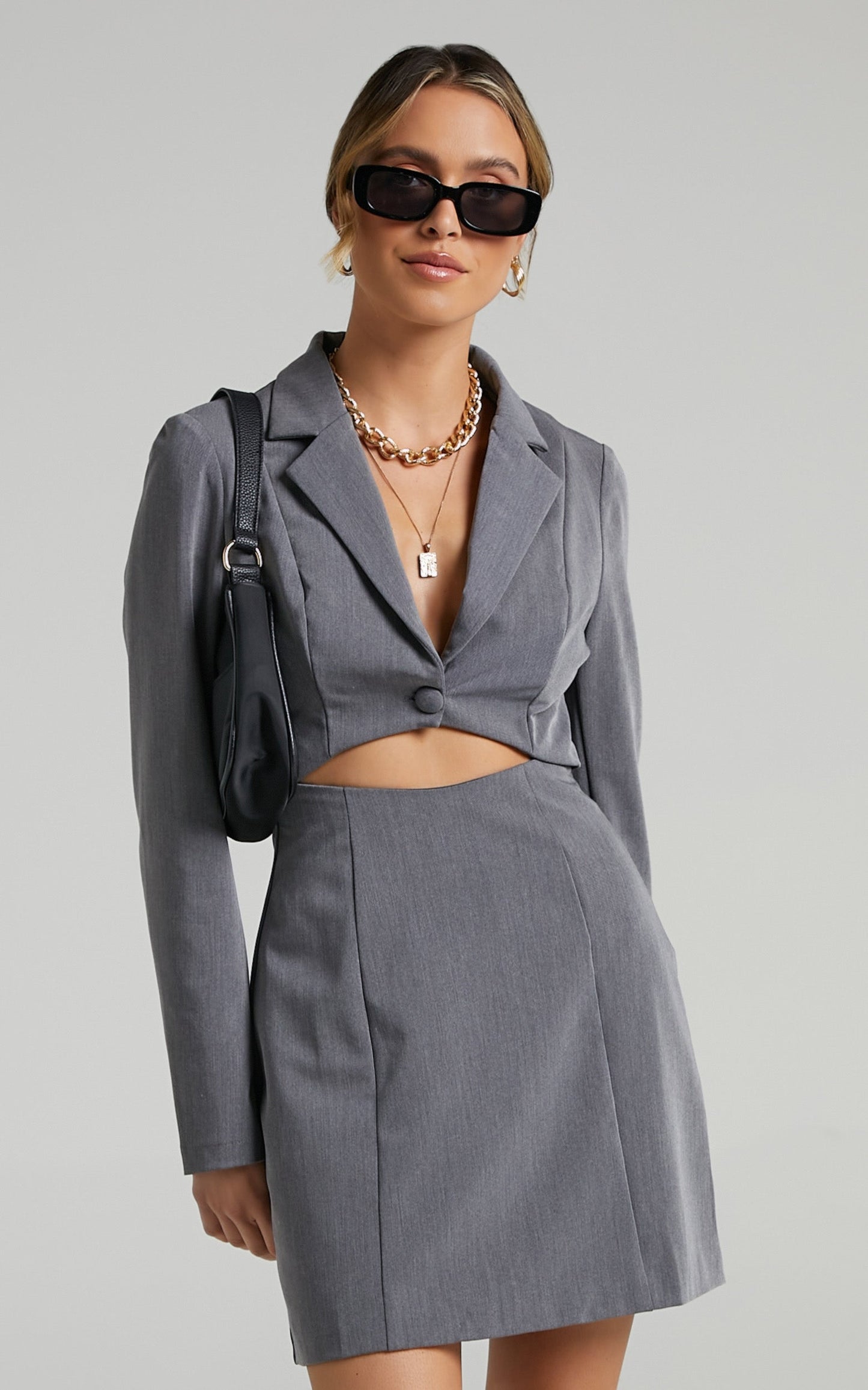 Aviva Dress in Grey