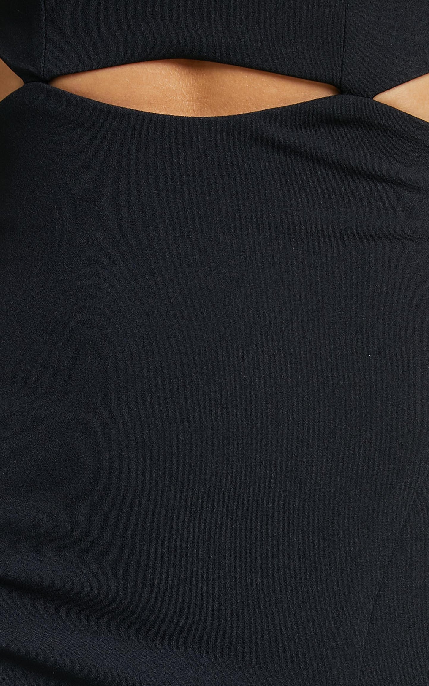 Harper Cut Out Underbust Dress in Black