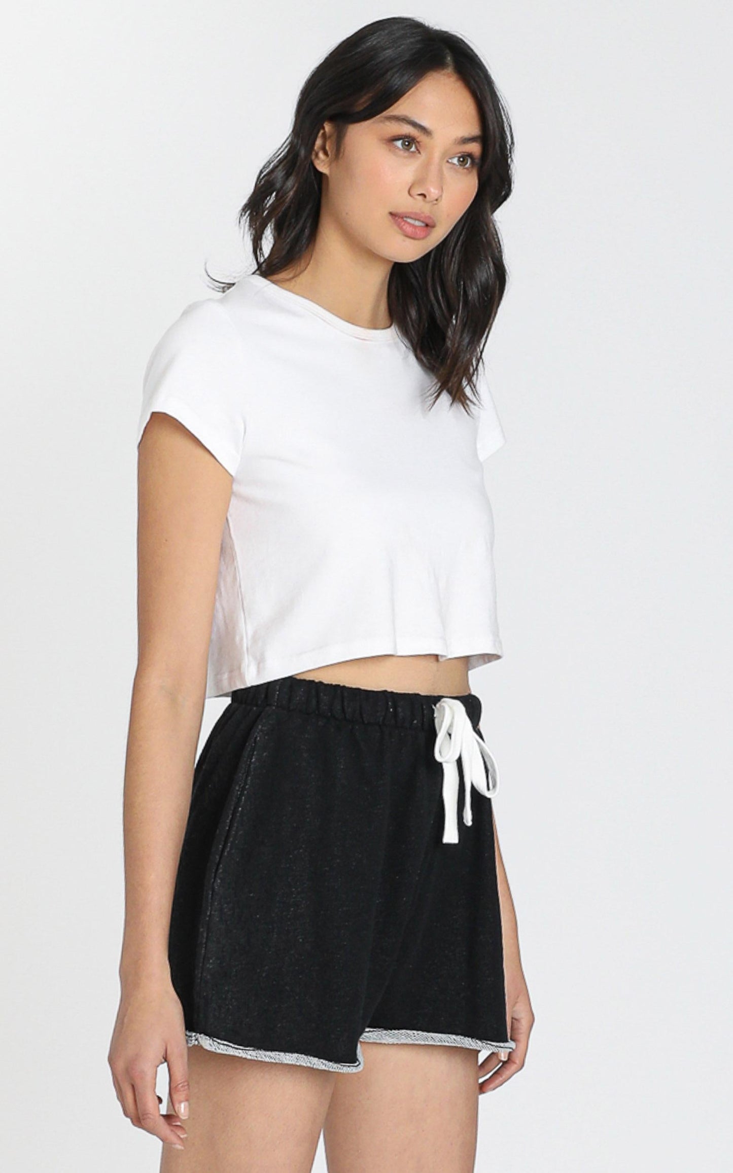AS Colour - Perry Track Shorts in Black Marl