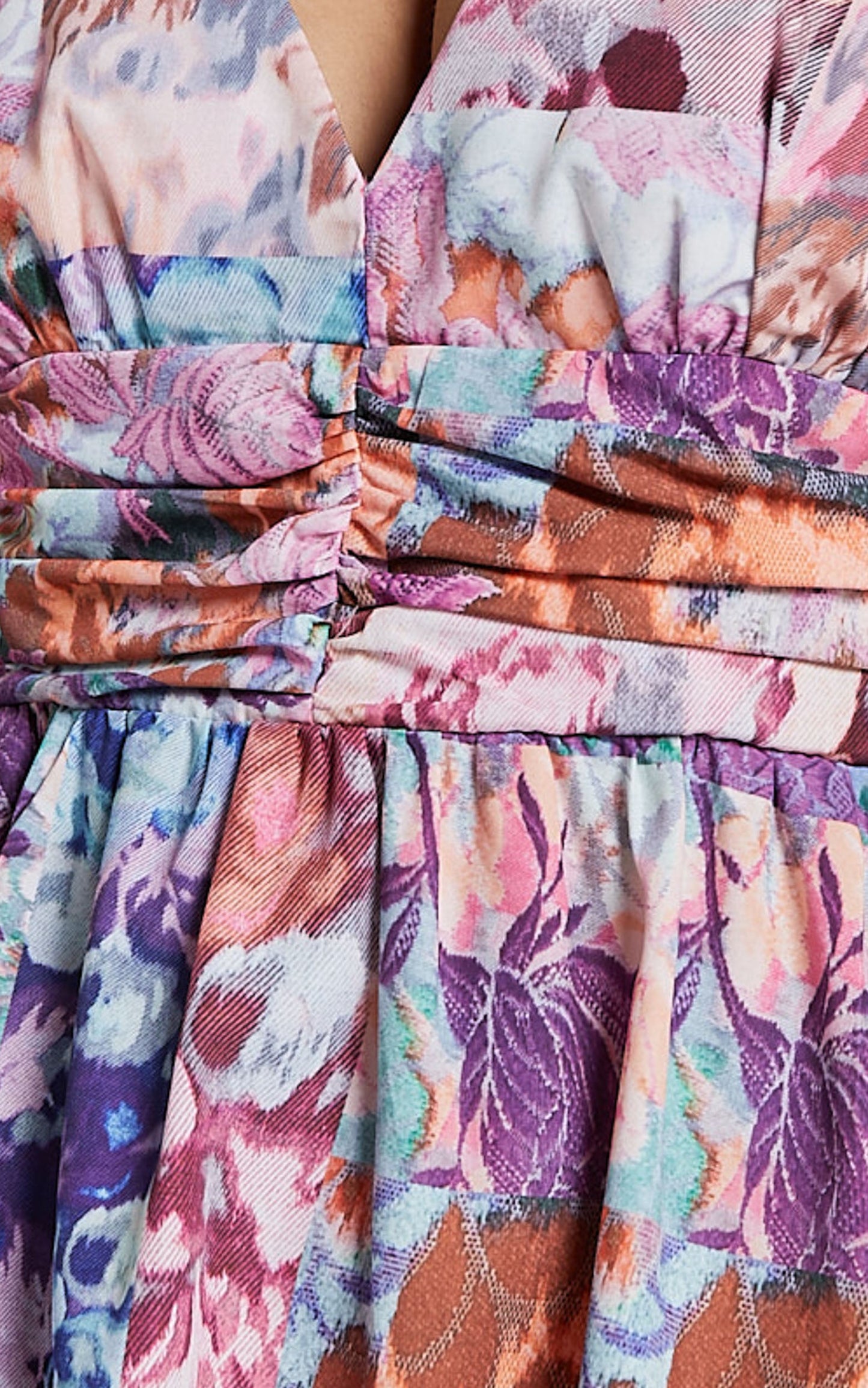 Lara Midi Dress - Cross back Dress in Vintage Garden Print