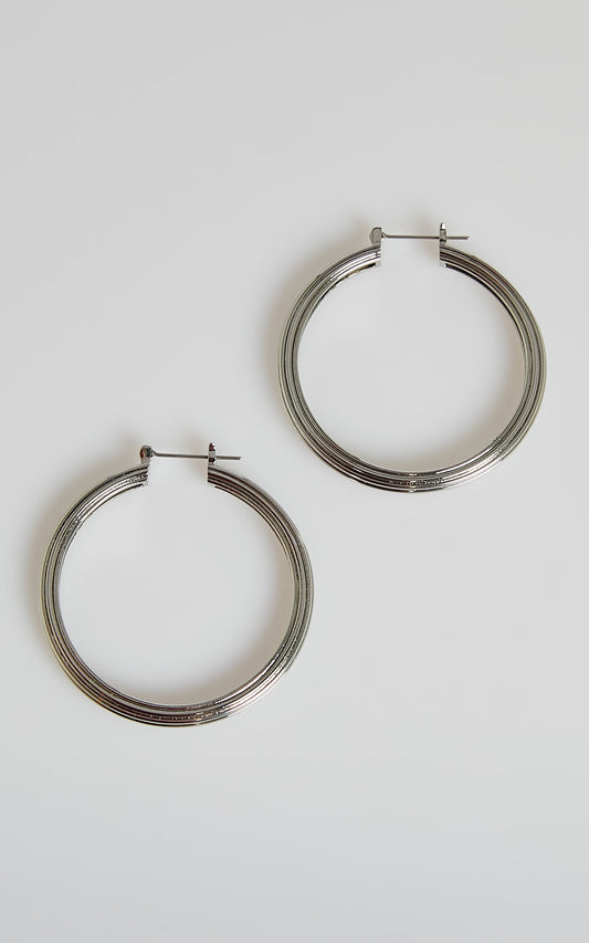 Luv AJ - XL Cher Hoops in Silver