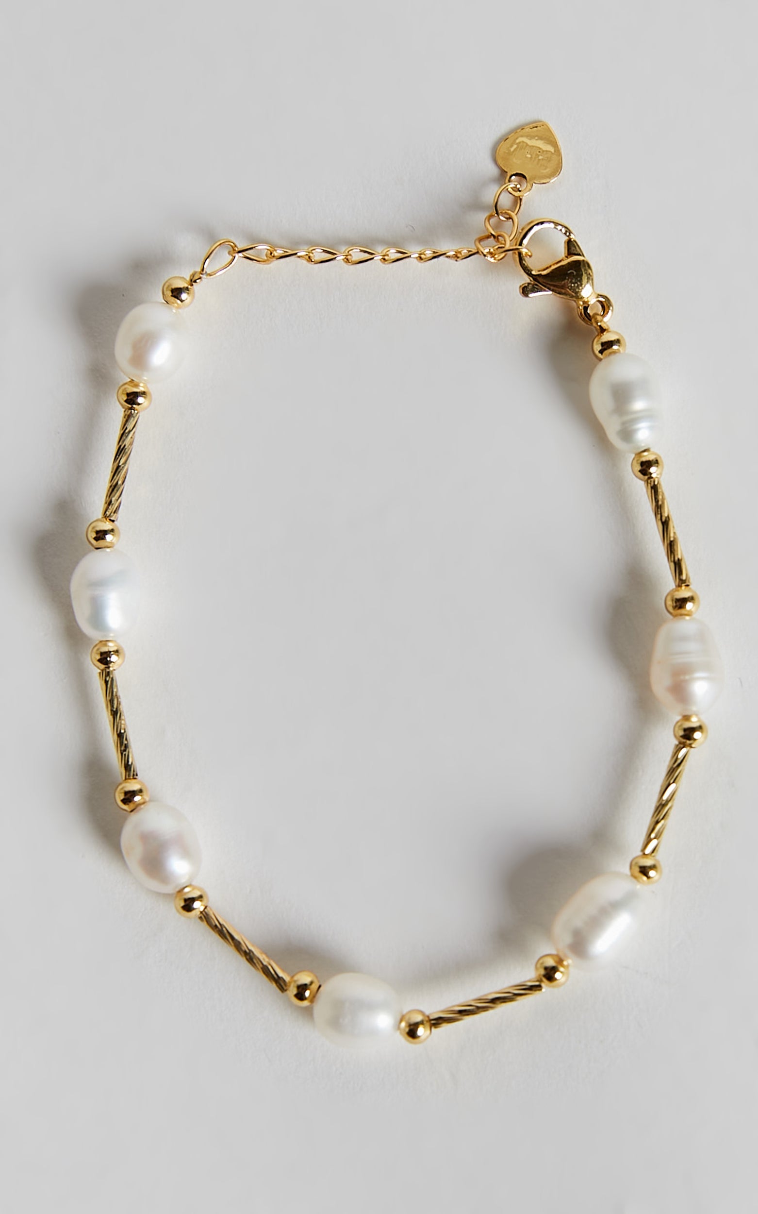 Irene Bracelet - Floating Pearl Bracelet in Gold