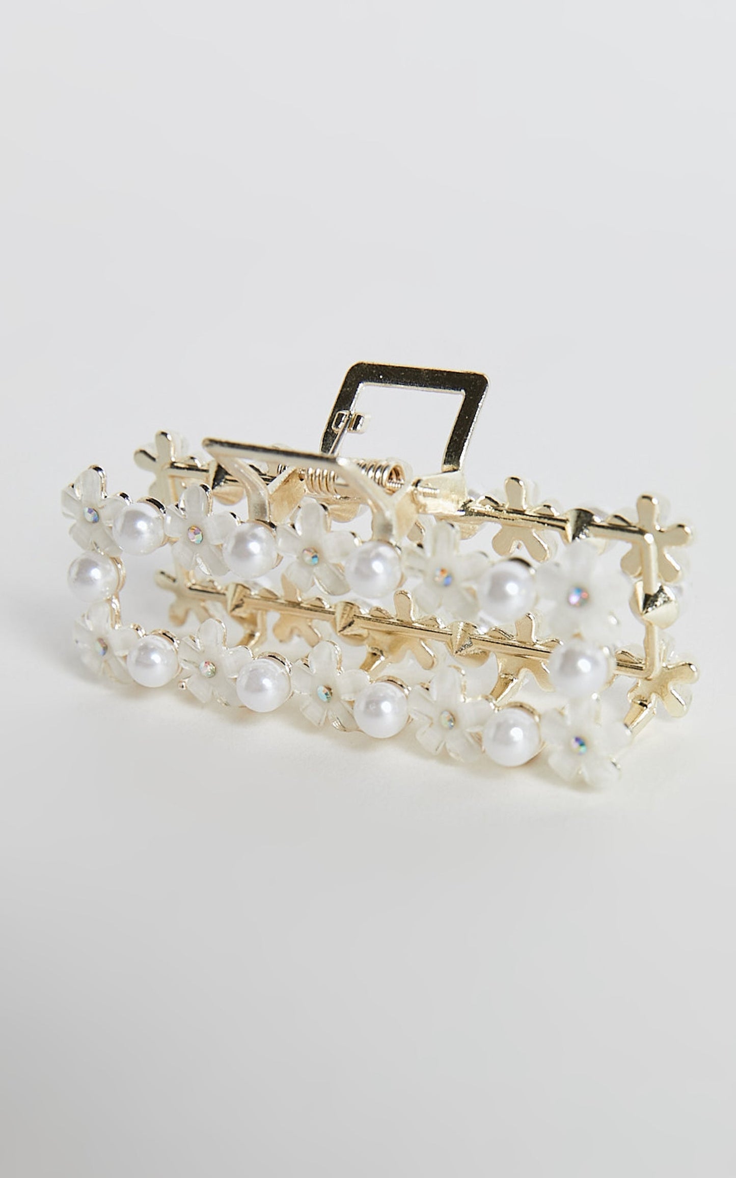 Mayflower Pearl Hair Clip in White