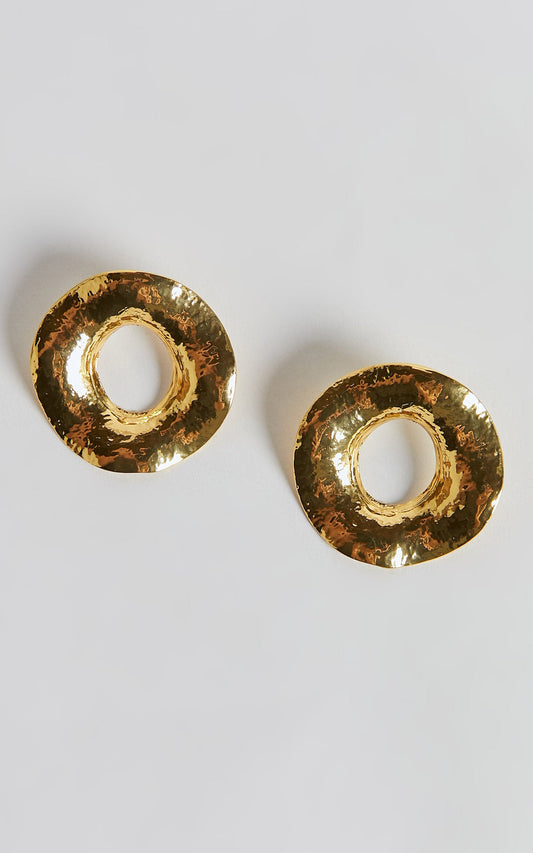 Breann Statement Earrings in Gold