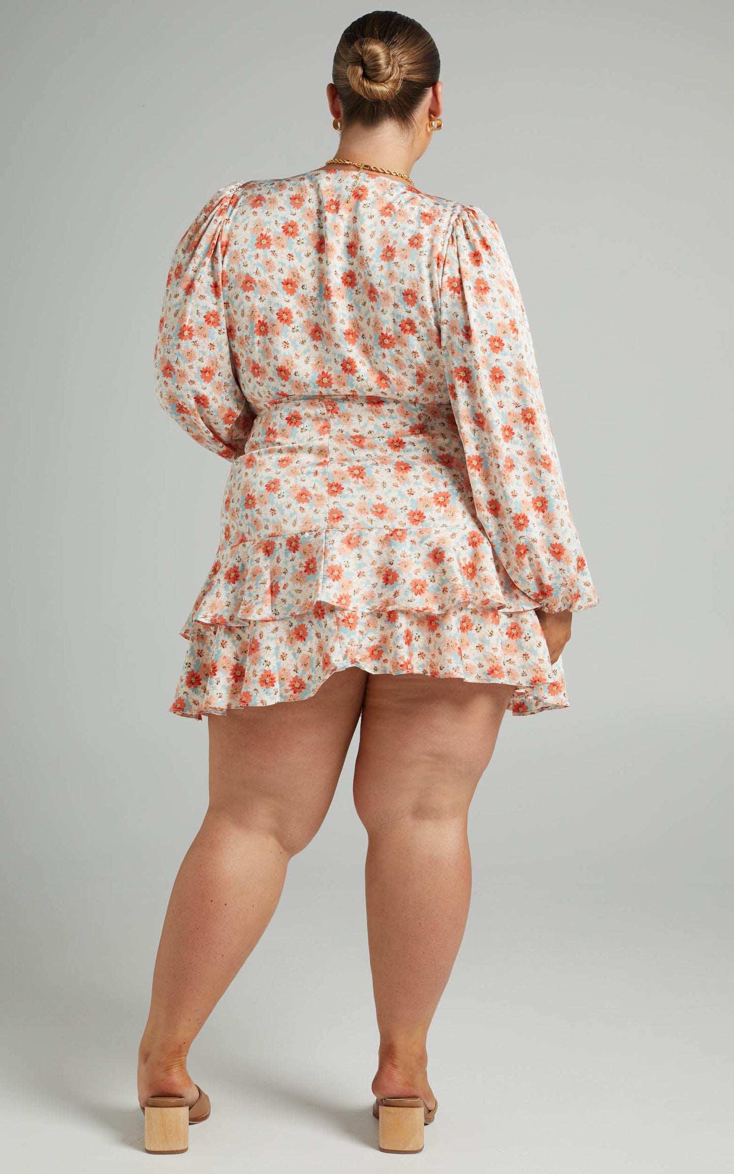 Lhouise Crop Top and Mini Skirt Two Piece Set in Coral