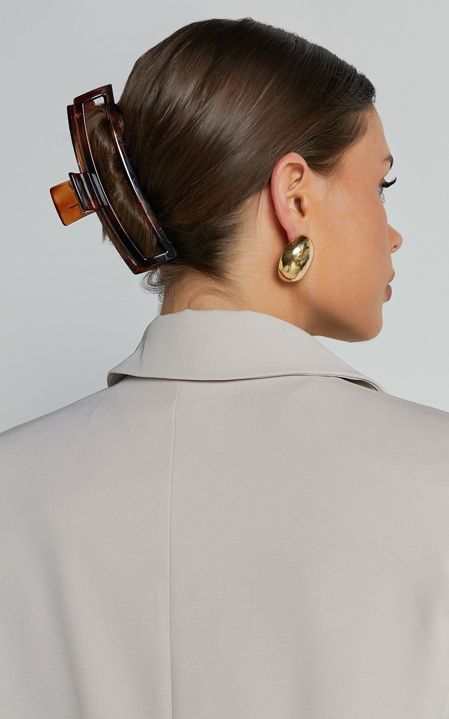 Cece Hair Clip - Thin Rectangle Clip in Tort